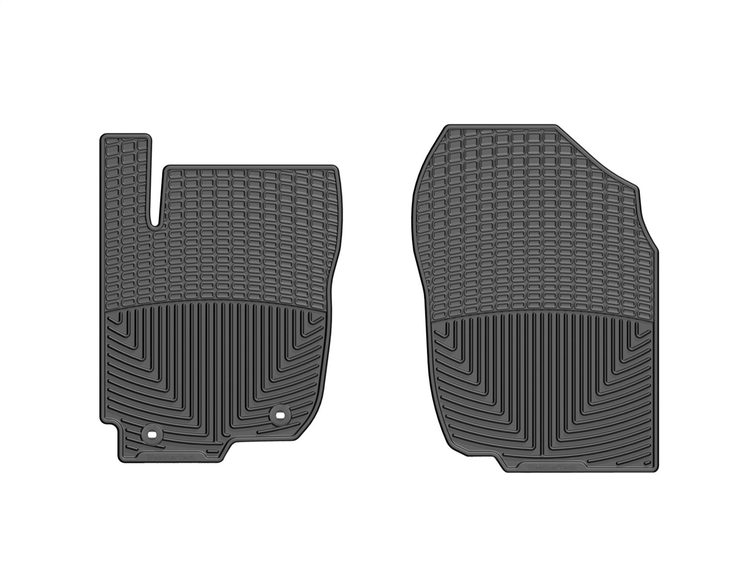 Weathertech W305 All Weather Floor Mats; Black; Front; Weathertech W305