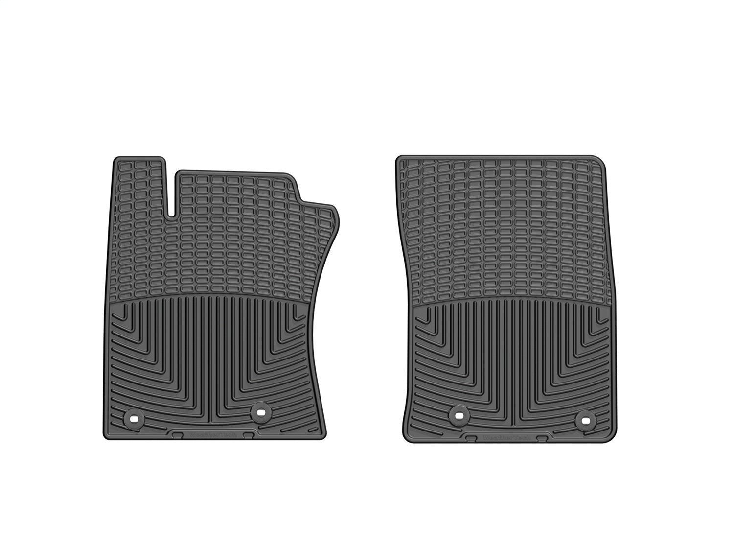 Weathertech W307 All Weather Floor Mats; Black; Front; Weathertech W307