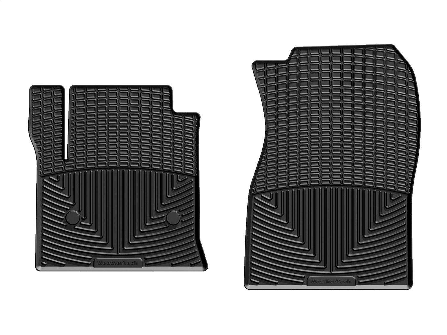 Weathertech W308 All Weather Floor Mats; Black; Front; Weathertech W308