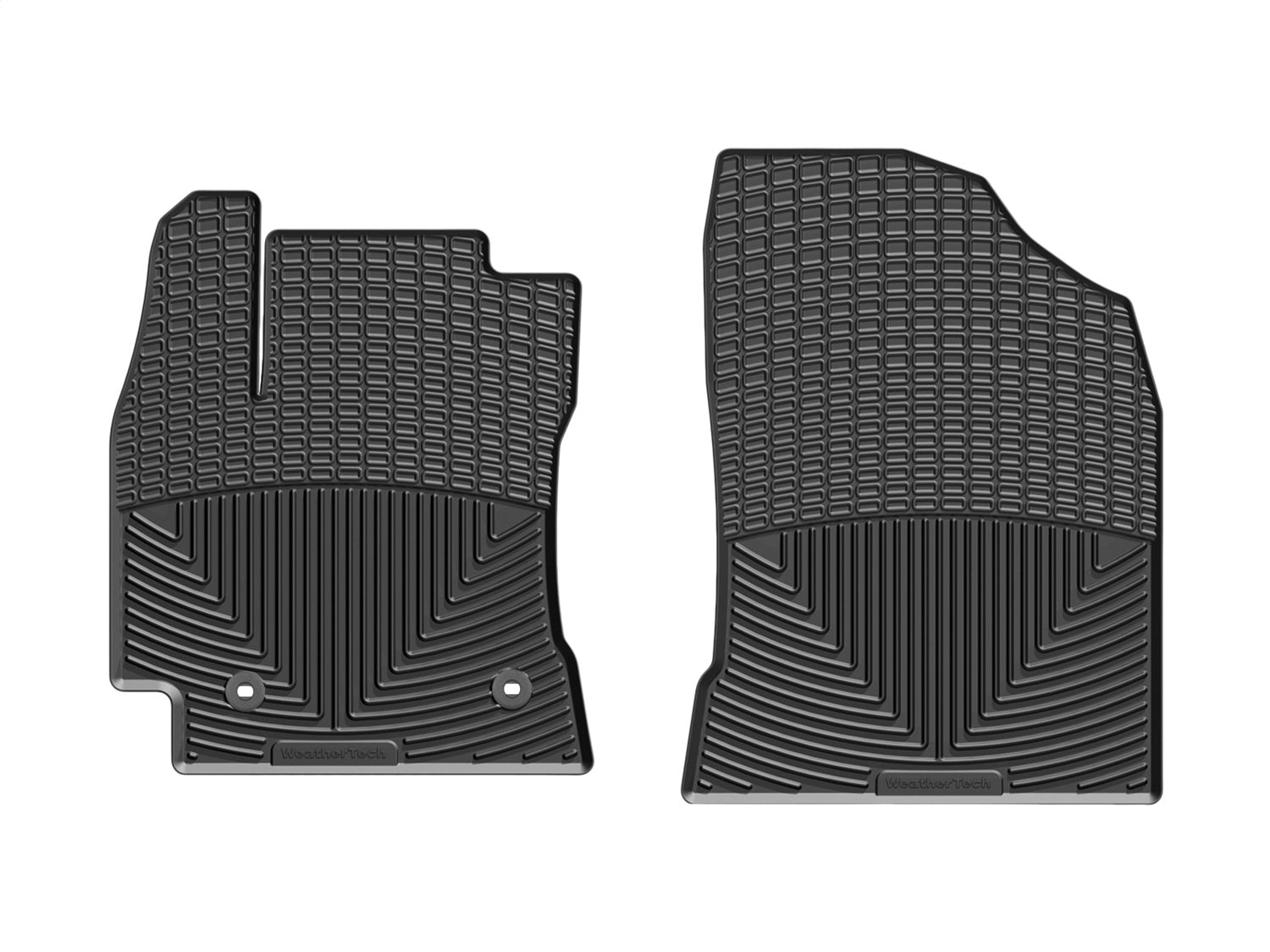 Weathertech W320 All Weather Floor Mats; Black; Front; Weathertech W320