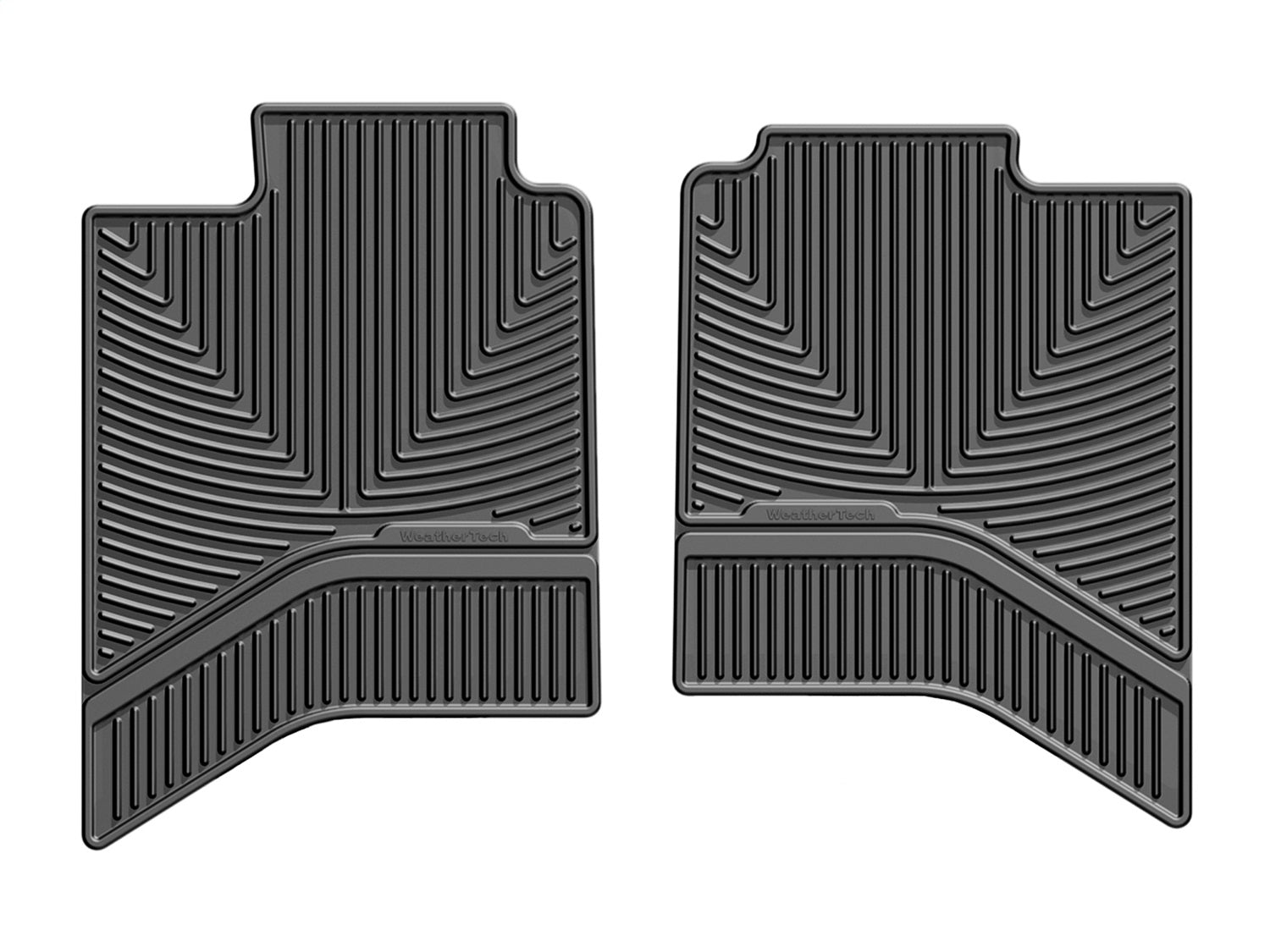 Weathertech W336 All Weather Floor Mats; Black; Rear; Weathertech W336