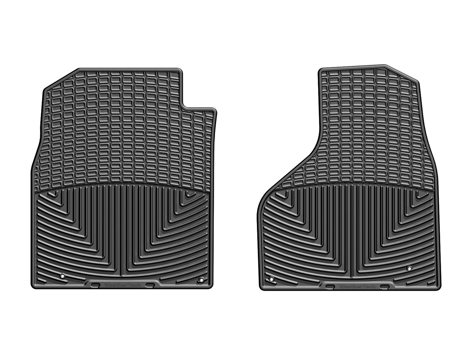 Weathertech W337 All Weather Floor Mats; Black; Front; Weathertech W337