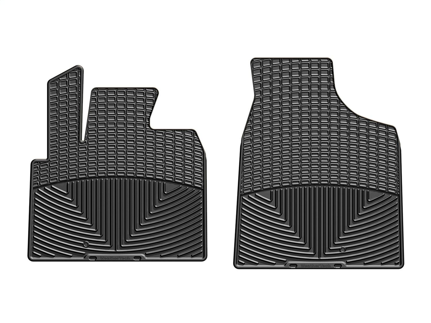 Weathertech W340 All Weather Floor Mats; Black; Front; Weathertech W340