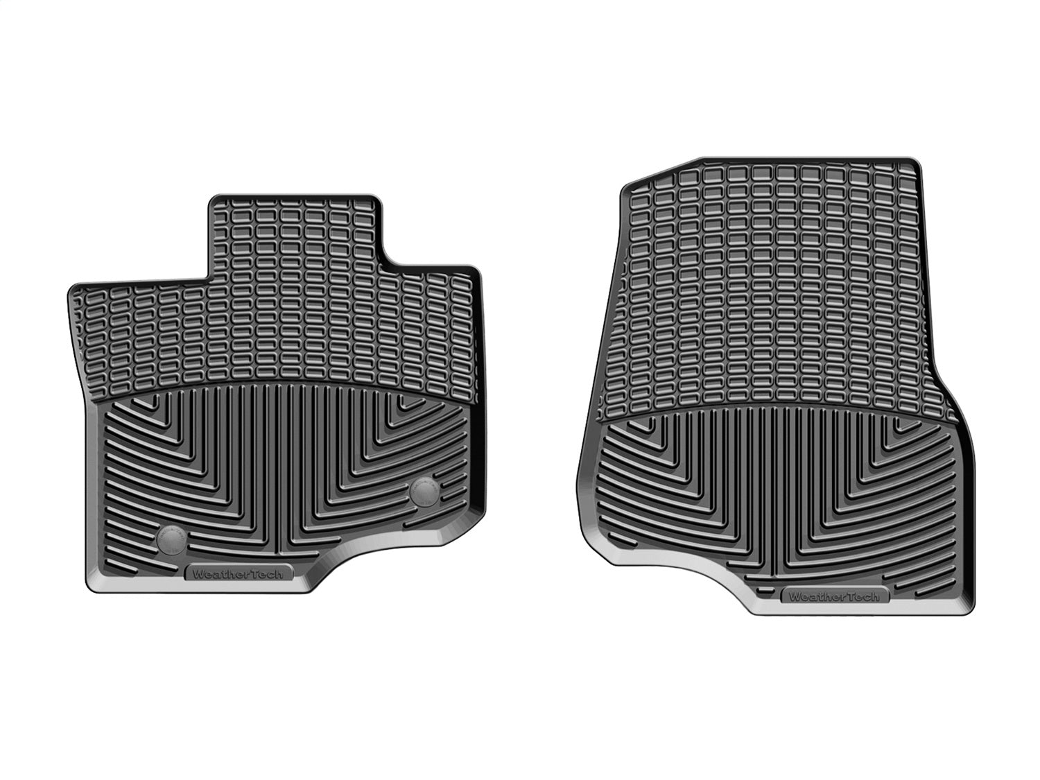 Weathertech W345 All Weather Floor Mats; Black; Front; Weathertech W345