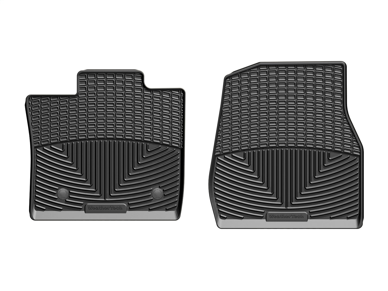 Weathertech W347 All Weather Floor Mats; Black; Front; Weathertech W347
