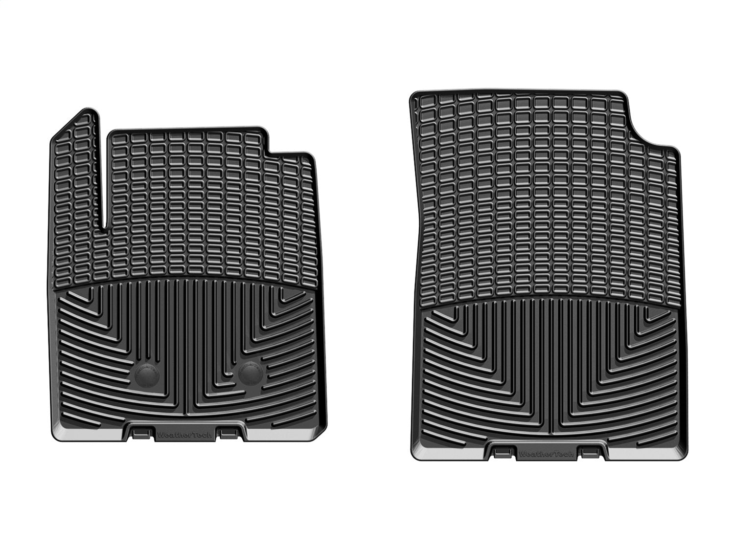 Weathertech W348 All Weather Floor Mats; Black; Front; Weathertech W348