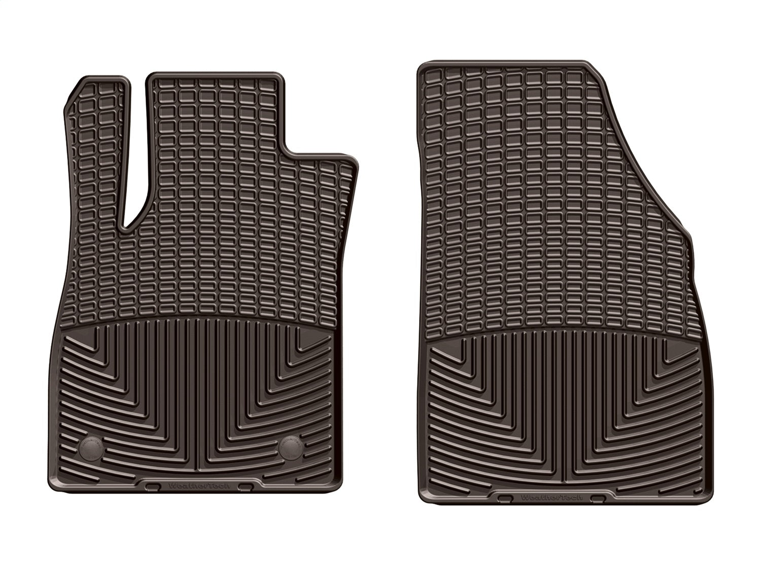 Weathertech W368CO All Weather Floor Mats; Cocoa; Front; Weathertech W368CO