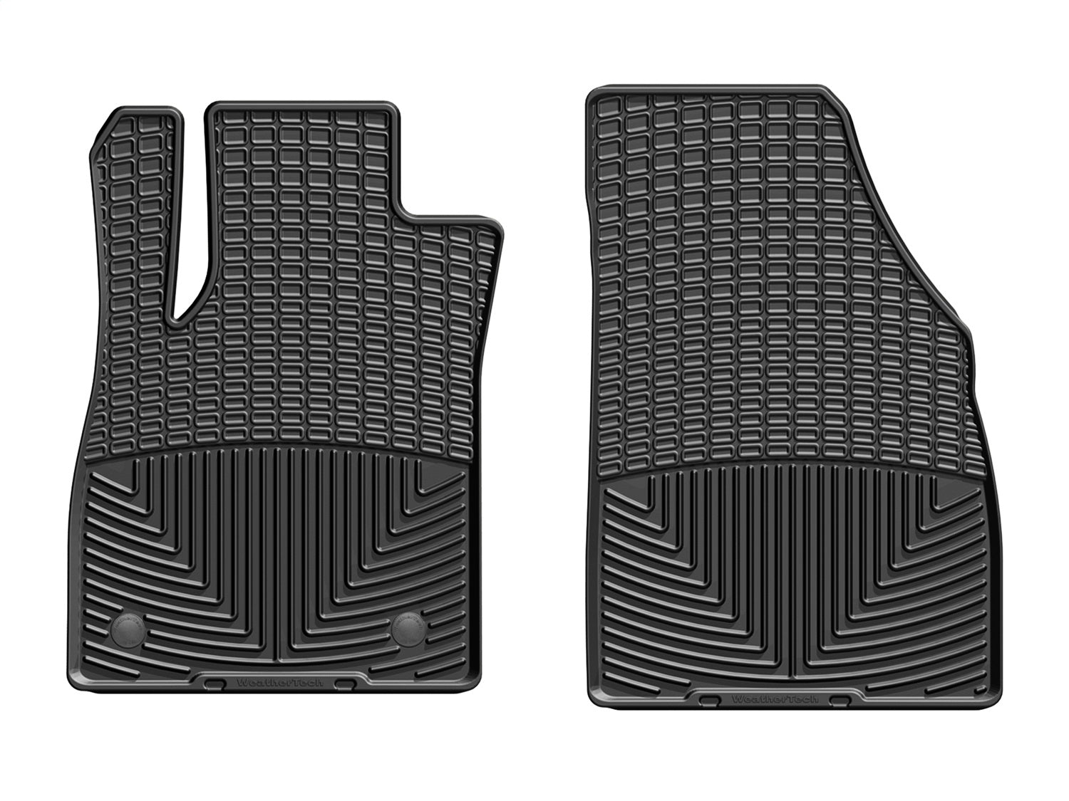 Weathertech W368 All Weather Floor Mats; Black; Front; Weathertech W368