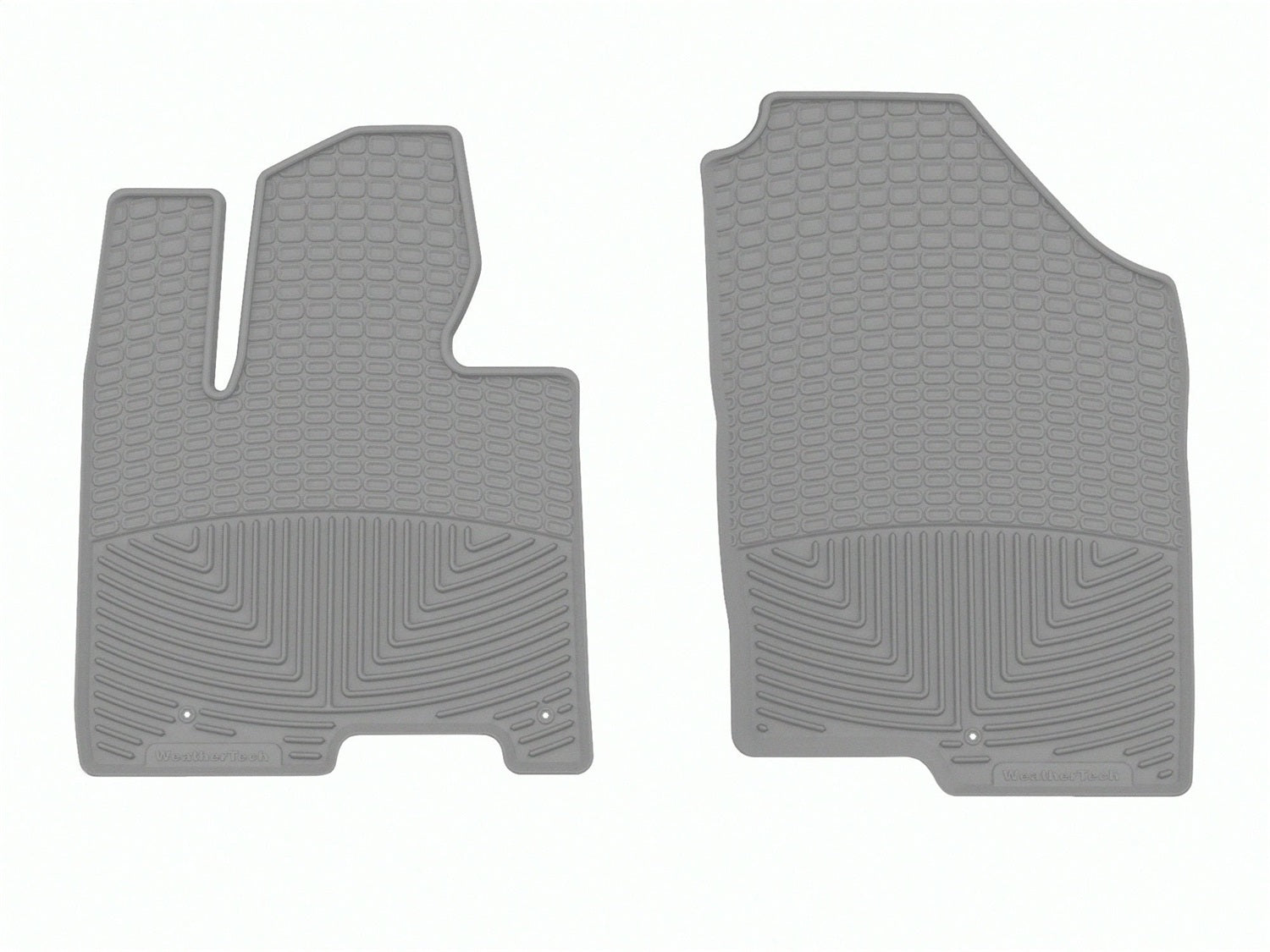Weathertech W374GR All Weather Floor Mats; Gray; Front; Weathertech W374GR