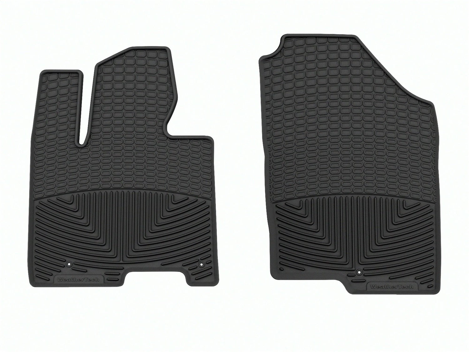 Weathertech W374 All Weather Floor Mats; Black; Front; Weathertech W374