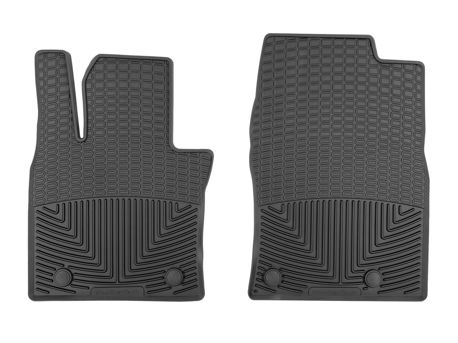 Weathertech W382 All Weather Floor Mats; Black; Front; Weathertech W382