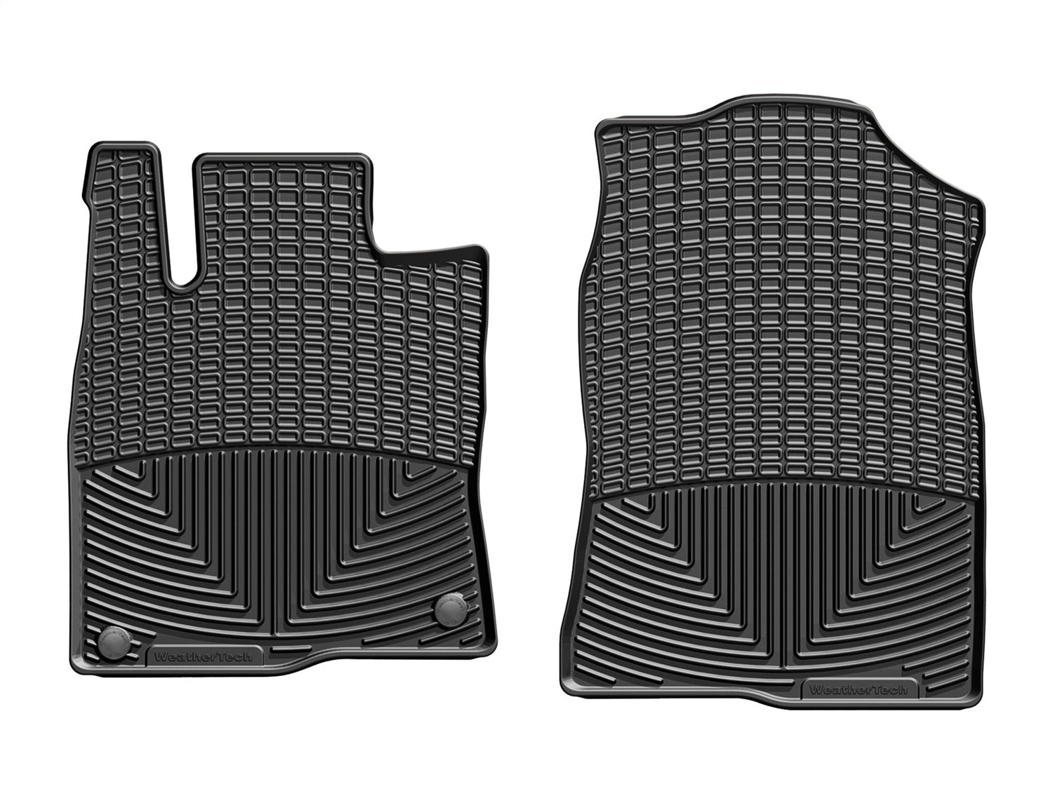 Weathertech W390 All Weather Floor Mats; Black; Front; Weathertech W390