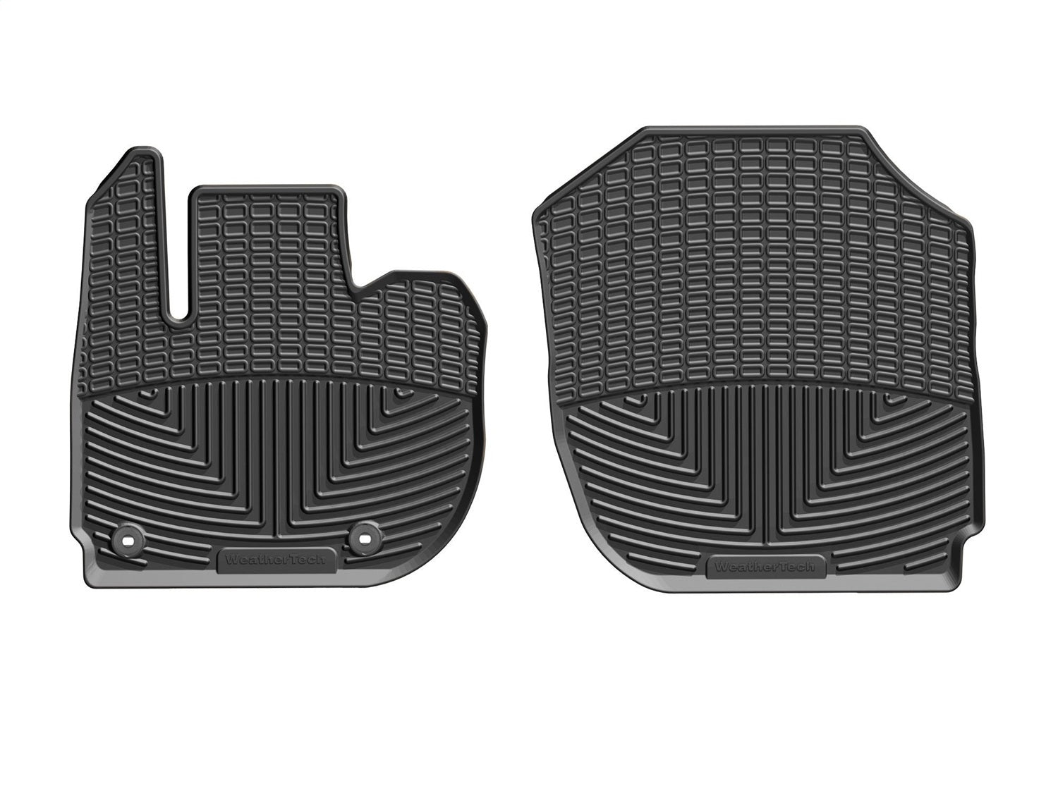 Weathertech W392 All Weather Floor Mats; Black; Front; Weathertech W392