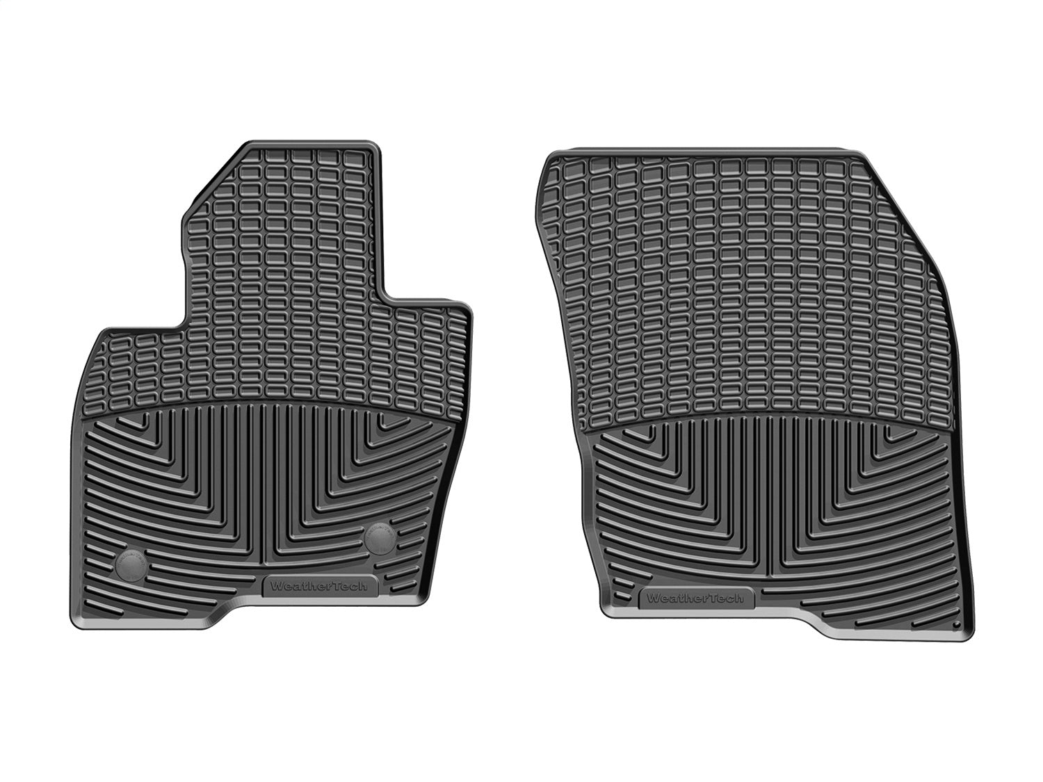 Weathertech W395 All Weather Floor Mats; Black; Front; Weathertech W395