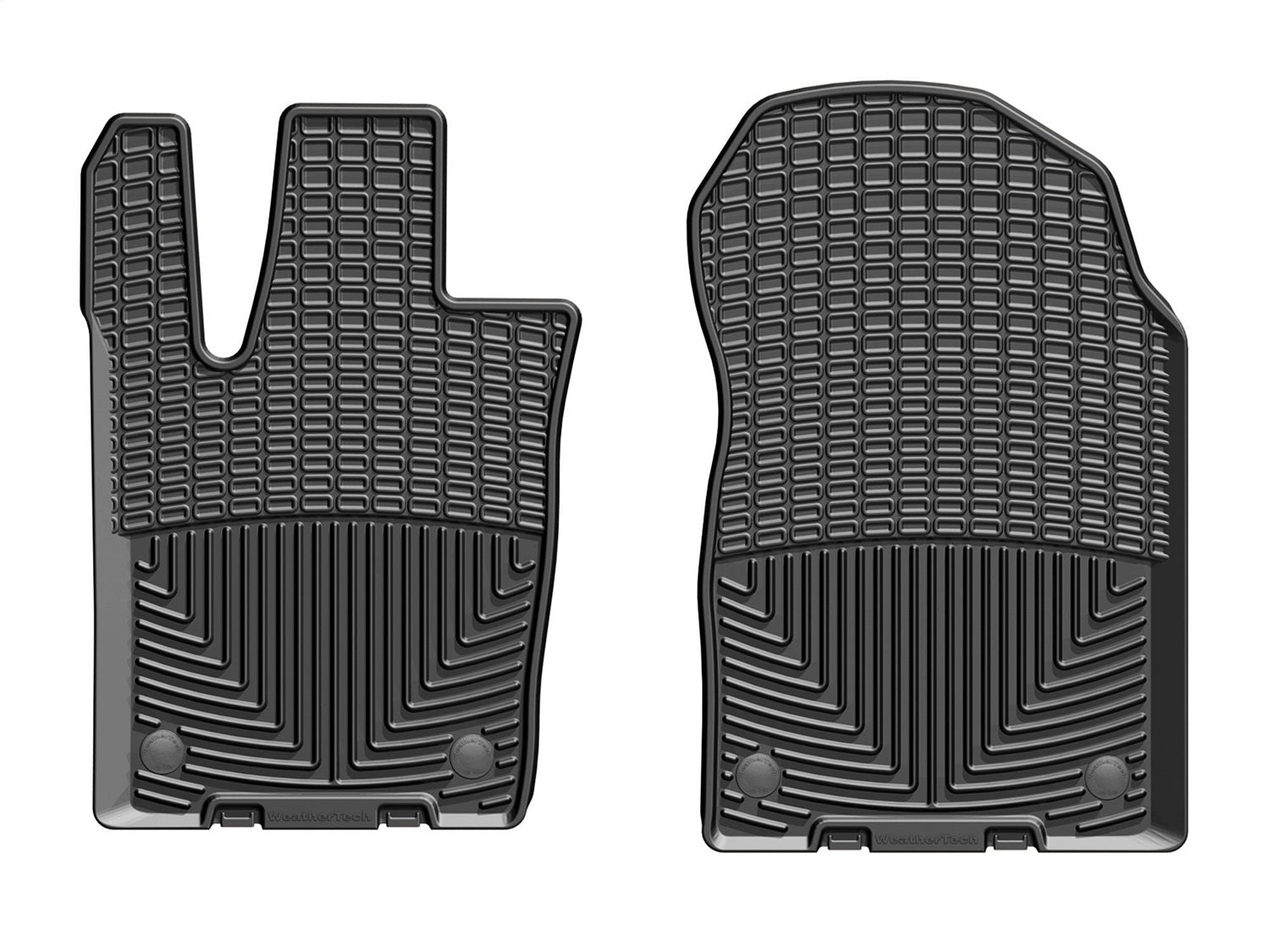Weathertech W399 All Weather Floor Mats; Black; Front; Weathertech W399