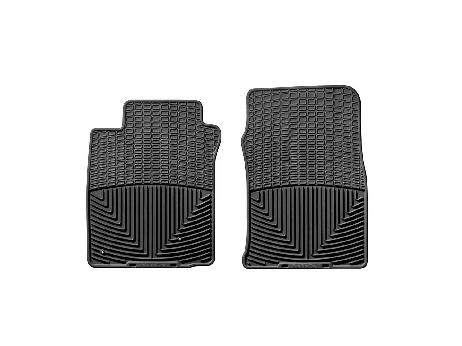 Weathertech W39 All Weather Floor Mats; Black; Front; Weathertech W39