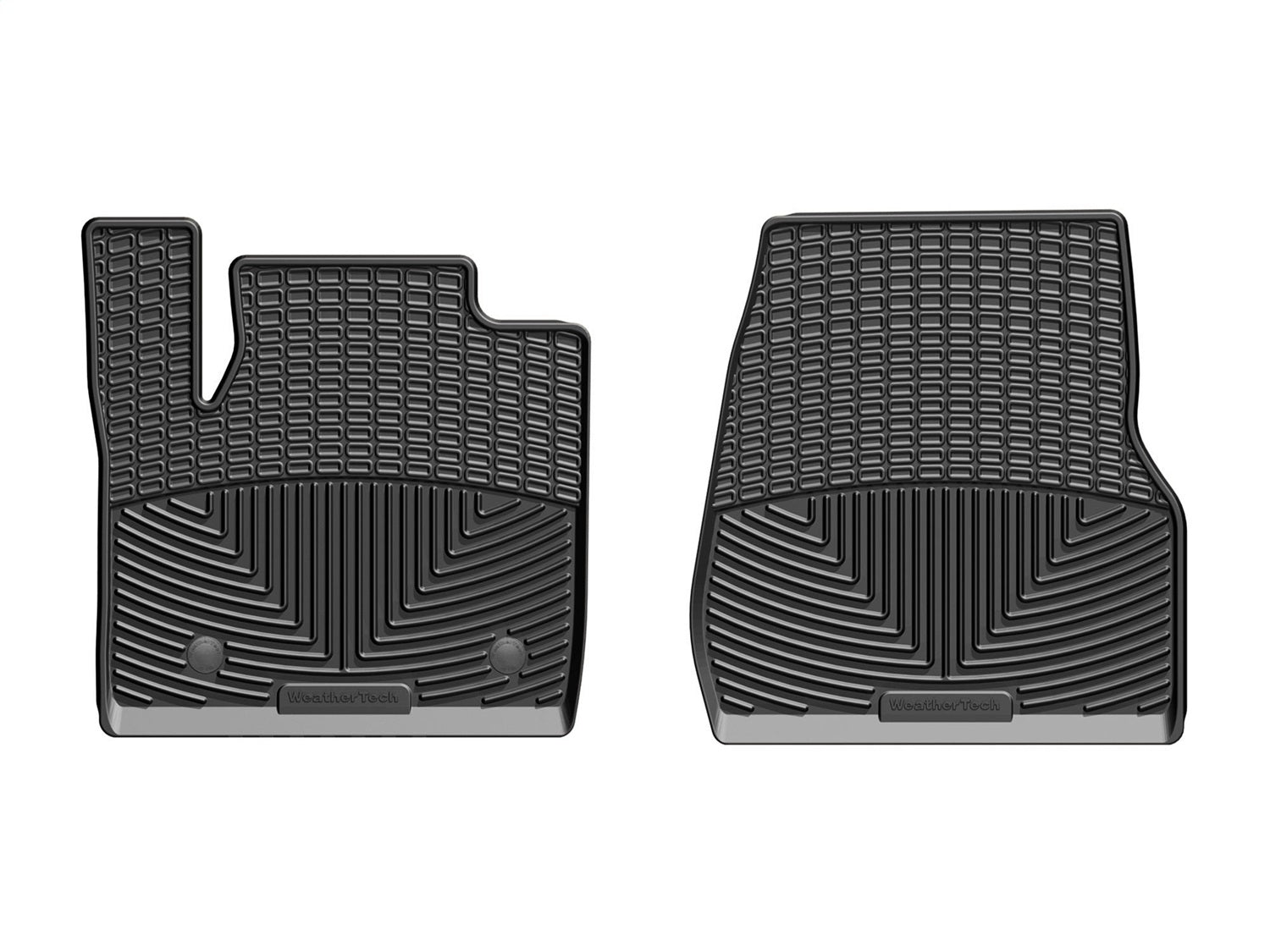 Weathertech W407 All Weather Floor Mats; Black; Front; Weathertech W407