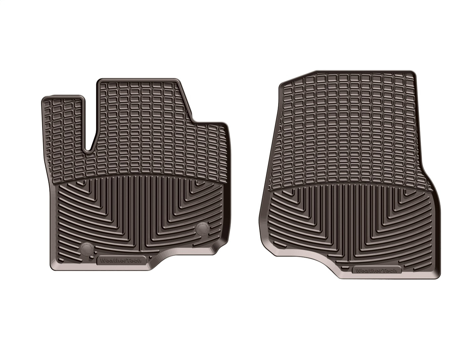 Weathertech W408CO All Weather Floor Mats; Cocoa; Front; Weathertech W408CO