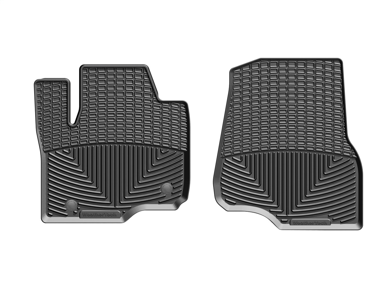 Weathertech W408 All Weather Floor Mats; Black; Front; Weathertech W408