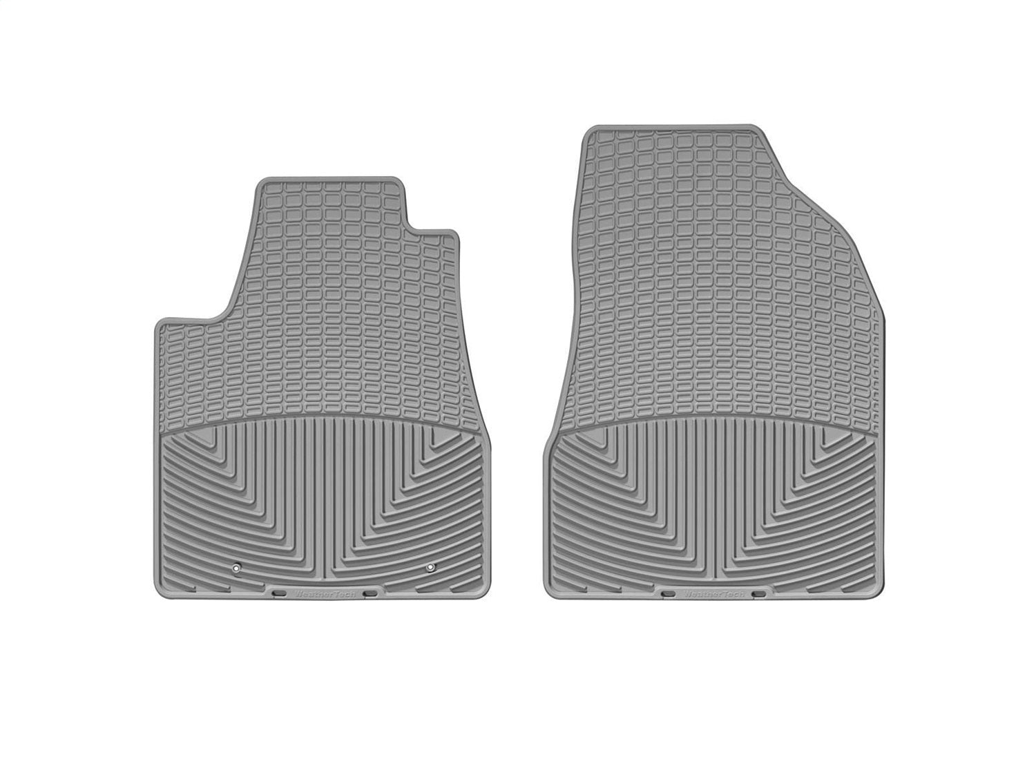 Weathertech W40GR All Weather Floor Mats; Gray; Front; Weathertech W40GR