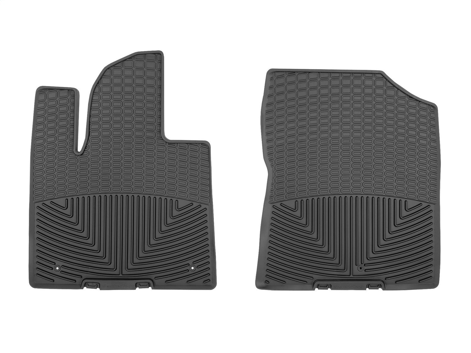 Weathertech W411 All Weather Floor Mats; Black; Front; Weathertech W411
