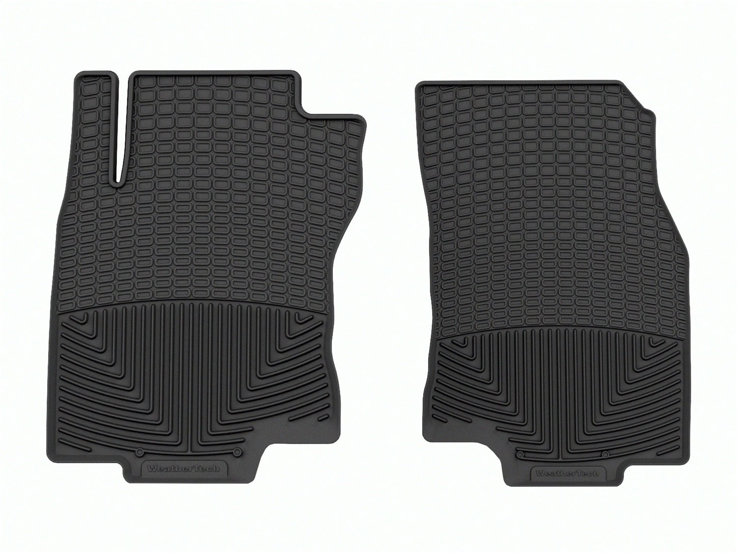 Weathertech W412 All Weather Floor Mats; Black; Front; Weathertech W412