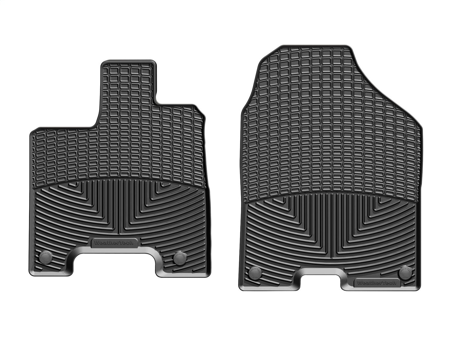 Weathertech W415 All Weather Floor Mats; Black; Front; Weathertech W415