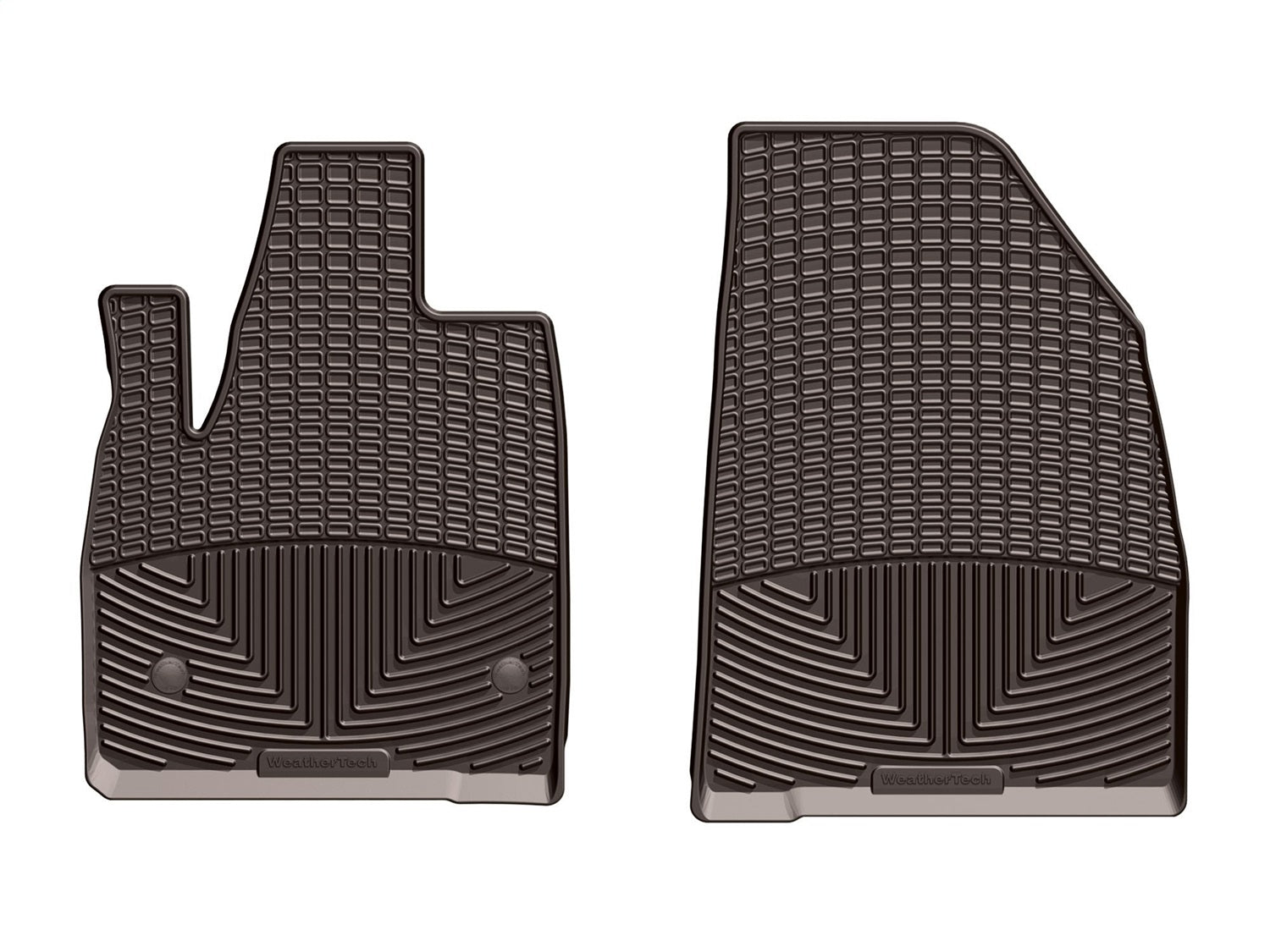 Weathertech W418CO All Weather Floor Mats; Cocoa; Front; Weathertech W418CO