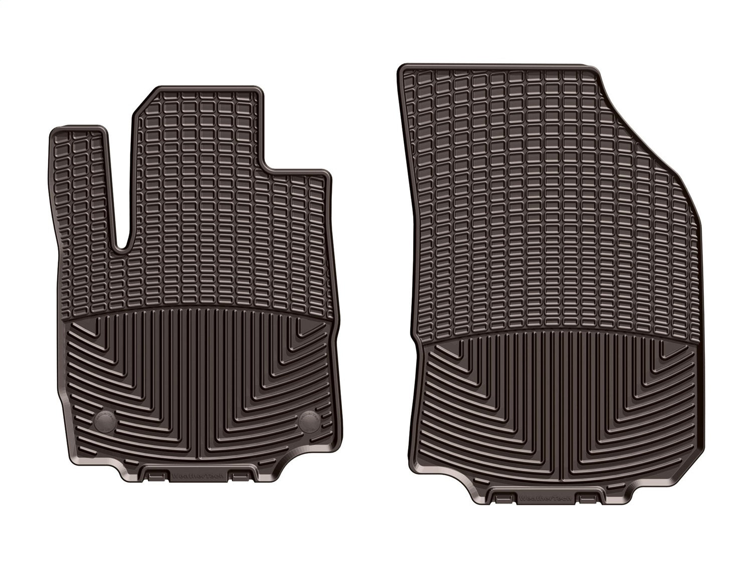 Weathertech W424CO All Weather Floor Mats; Cocoa; Front; Weathertech W424CO