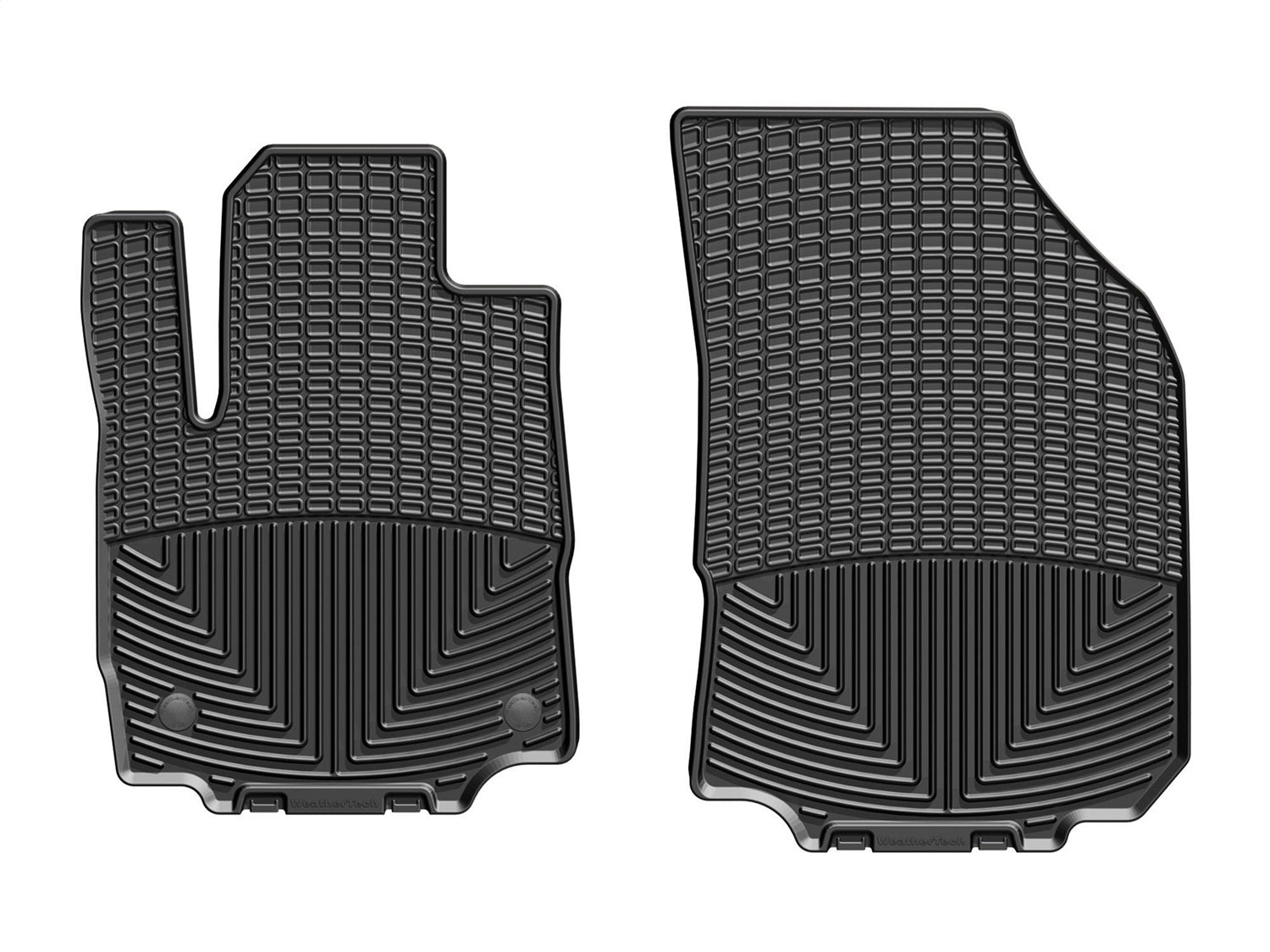 Weathertech W424 All Weather Floor Mats; Black; Front; Weathertech W424