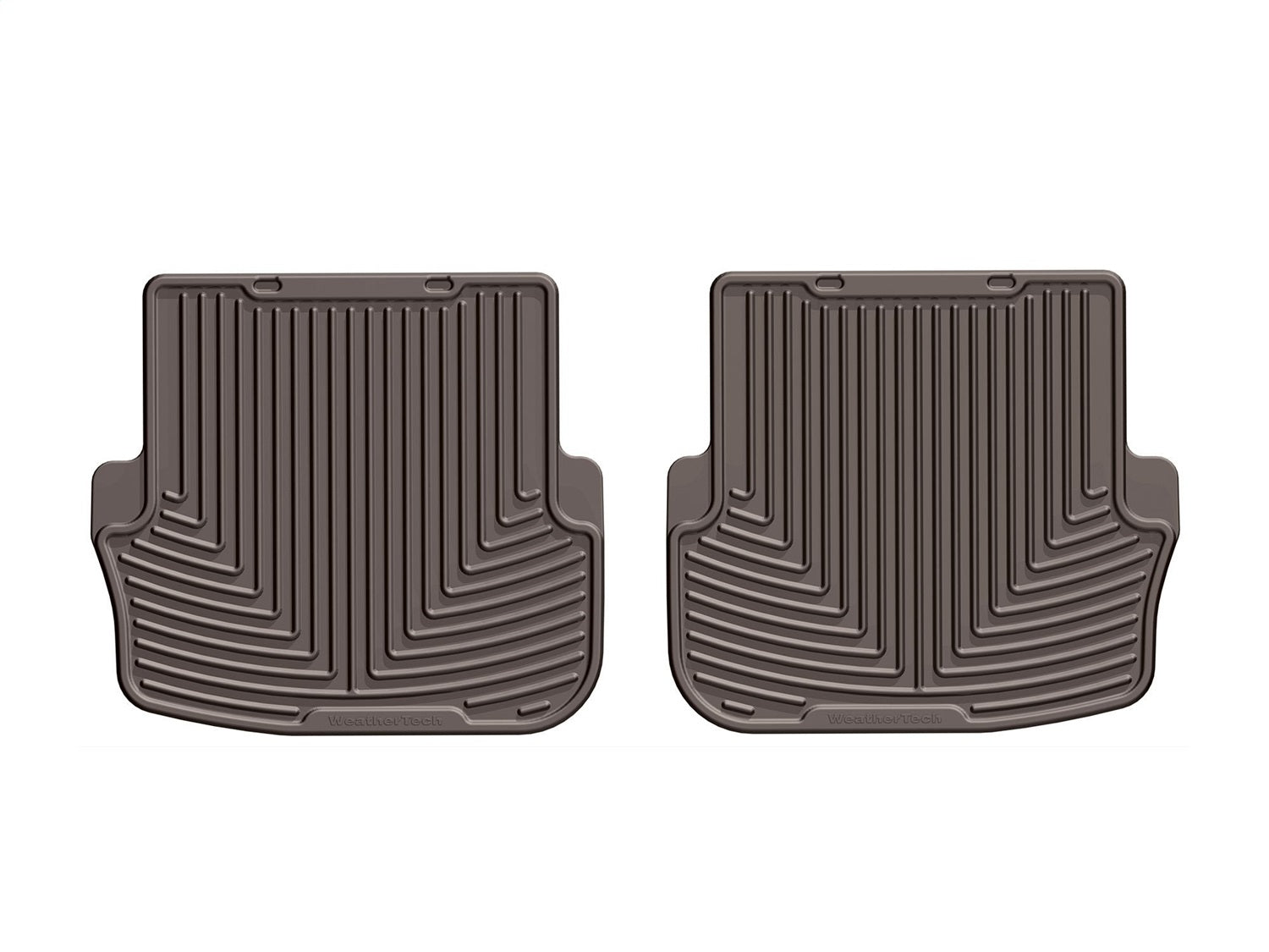 Weathertech W426CO All Weather Floor Mats; Cocoa; Rear; Weathertech W426CO