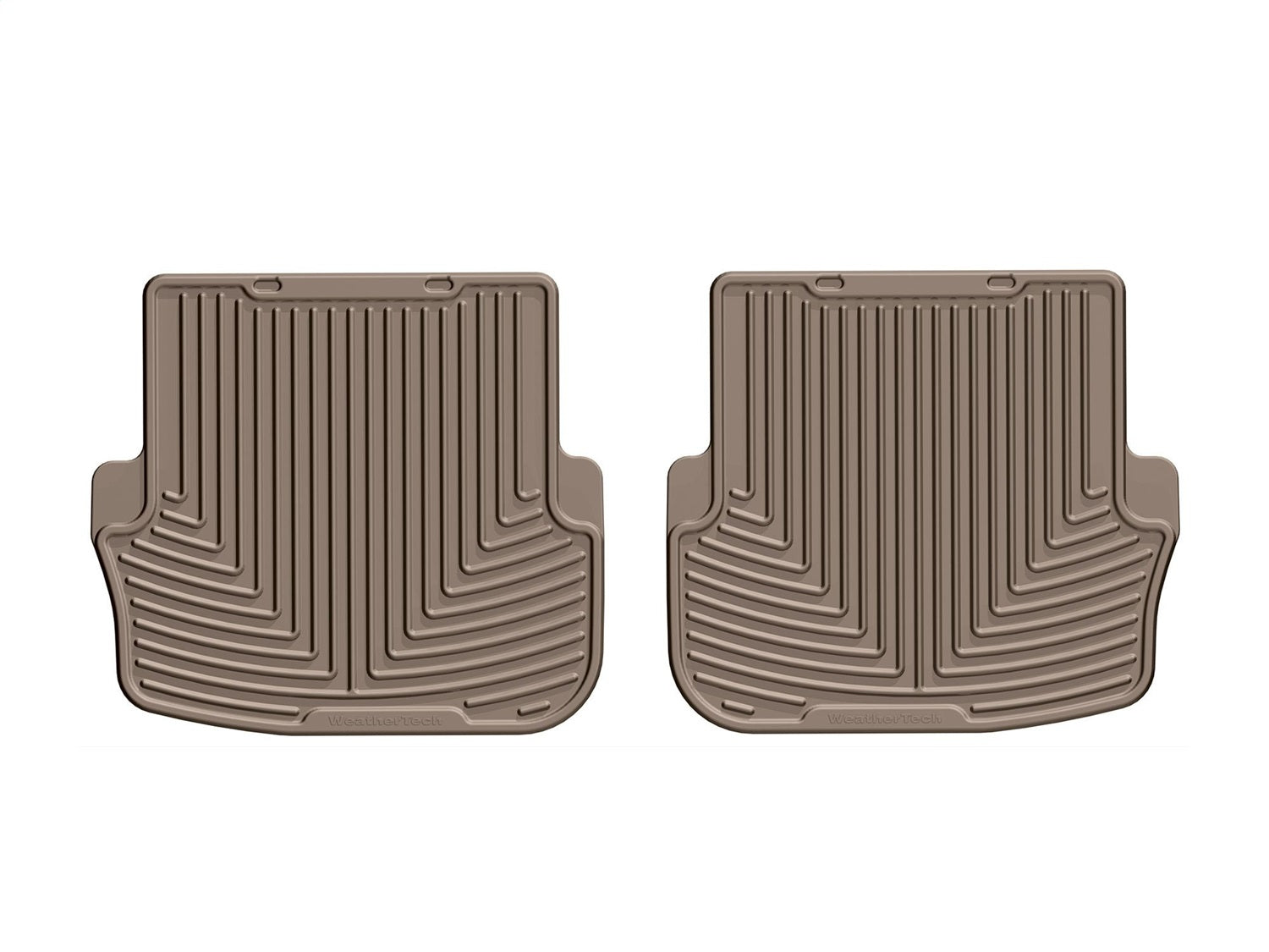 Weathertech W426TN All Weather Floor Mats; Tan; Rear; Weathertech W426TN