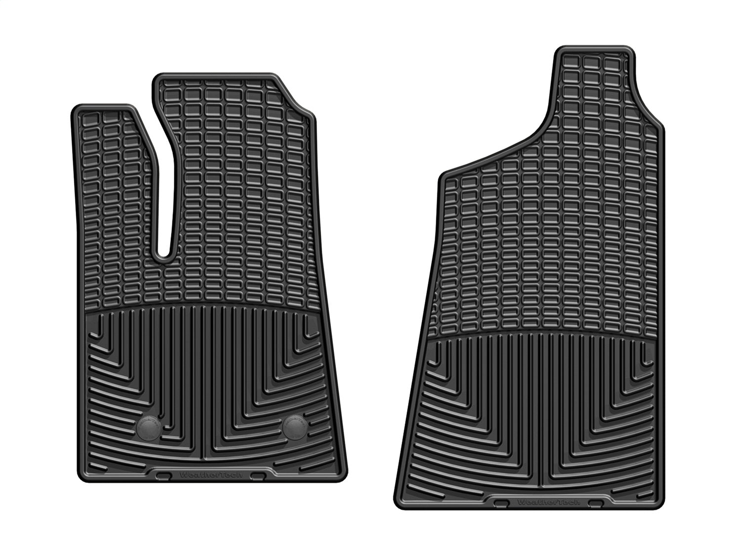 Weathertech W427 All Weather Floor Mats; Black; Front; Weathertech W427
