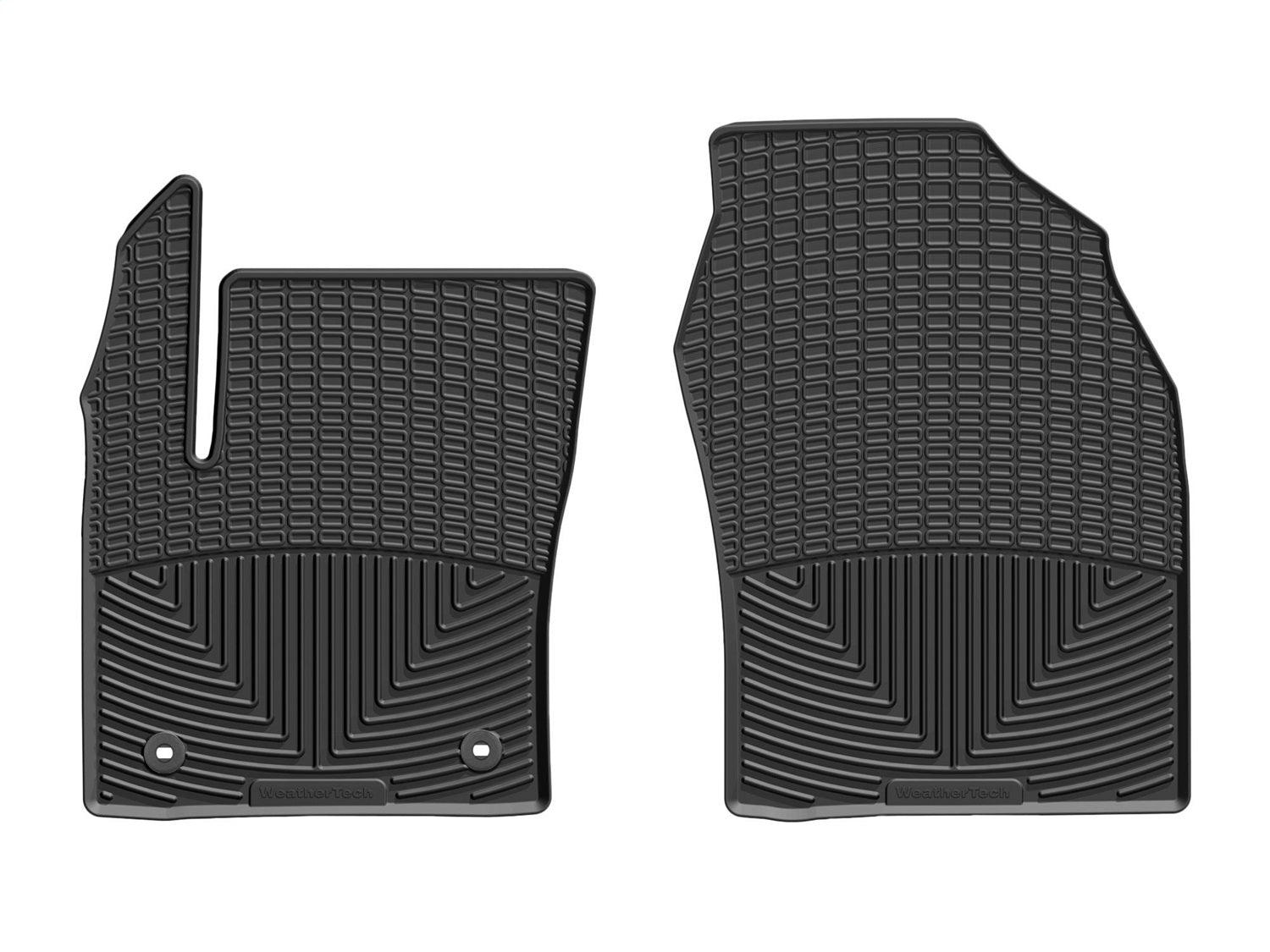Weathertech W438 All Weather Floor Mats; Black; Front; Weathertech W438
