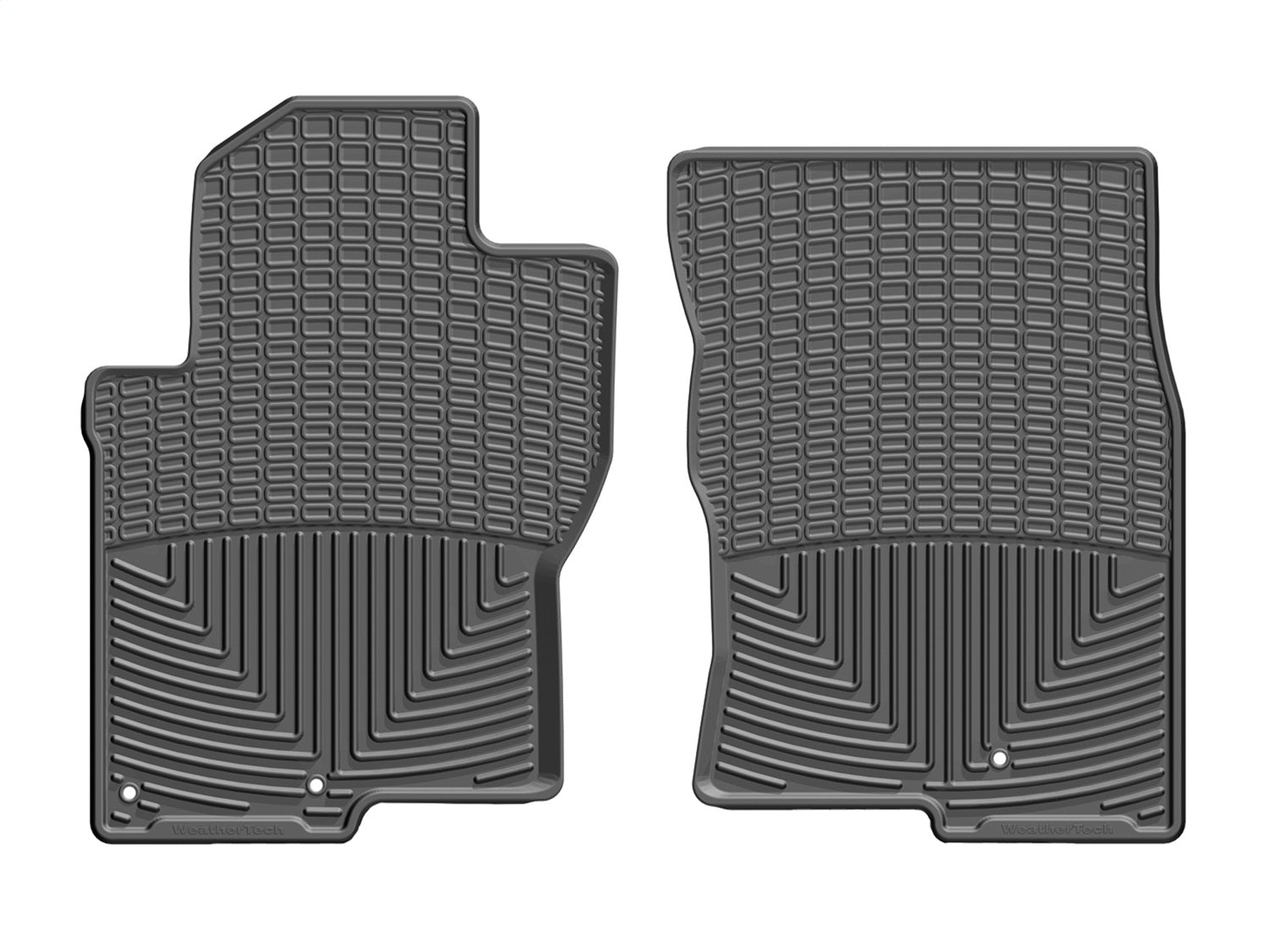 Weathertech W458 All Weather Floor Mats; Black; Front; Weathertech W458