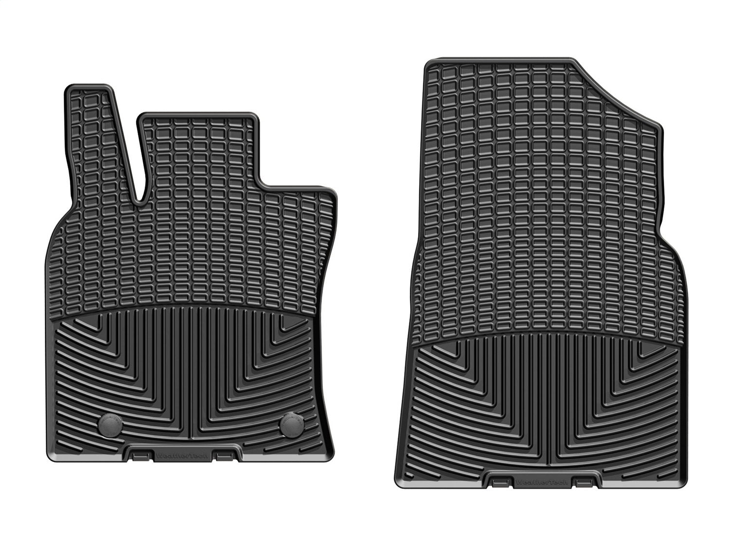 Weathertech W463 All Weather Floor Mats; Black; Front; Weathertech W463