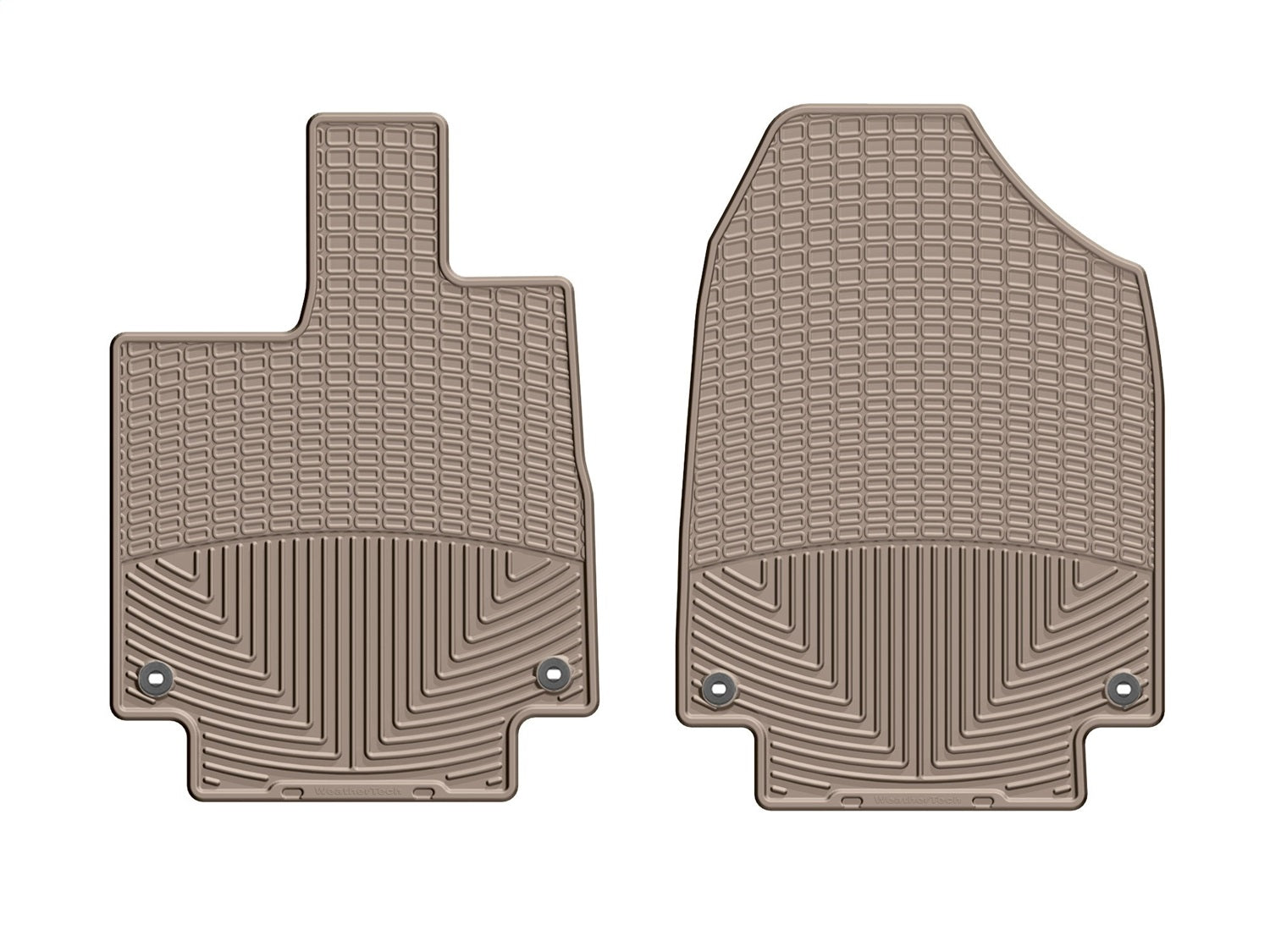 Weathertech W465TN All Weather Floor Mats; Tan; Front; Weathertech W465TN