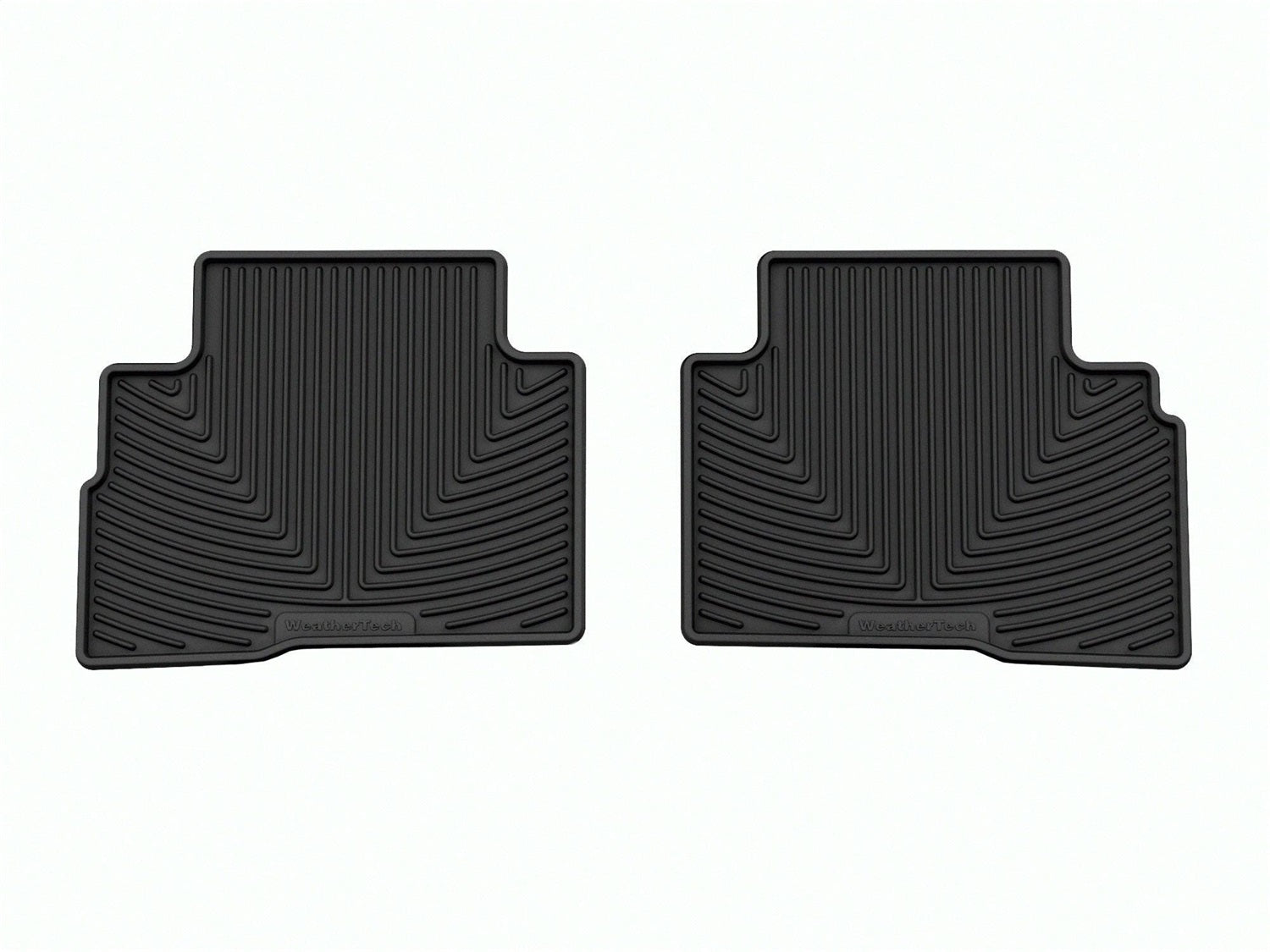 Weathertech W468 All Weather Floor Mats; Black; Rear; Weathertech W468