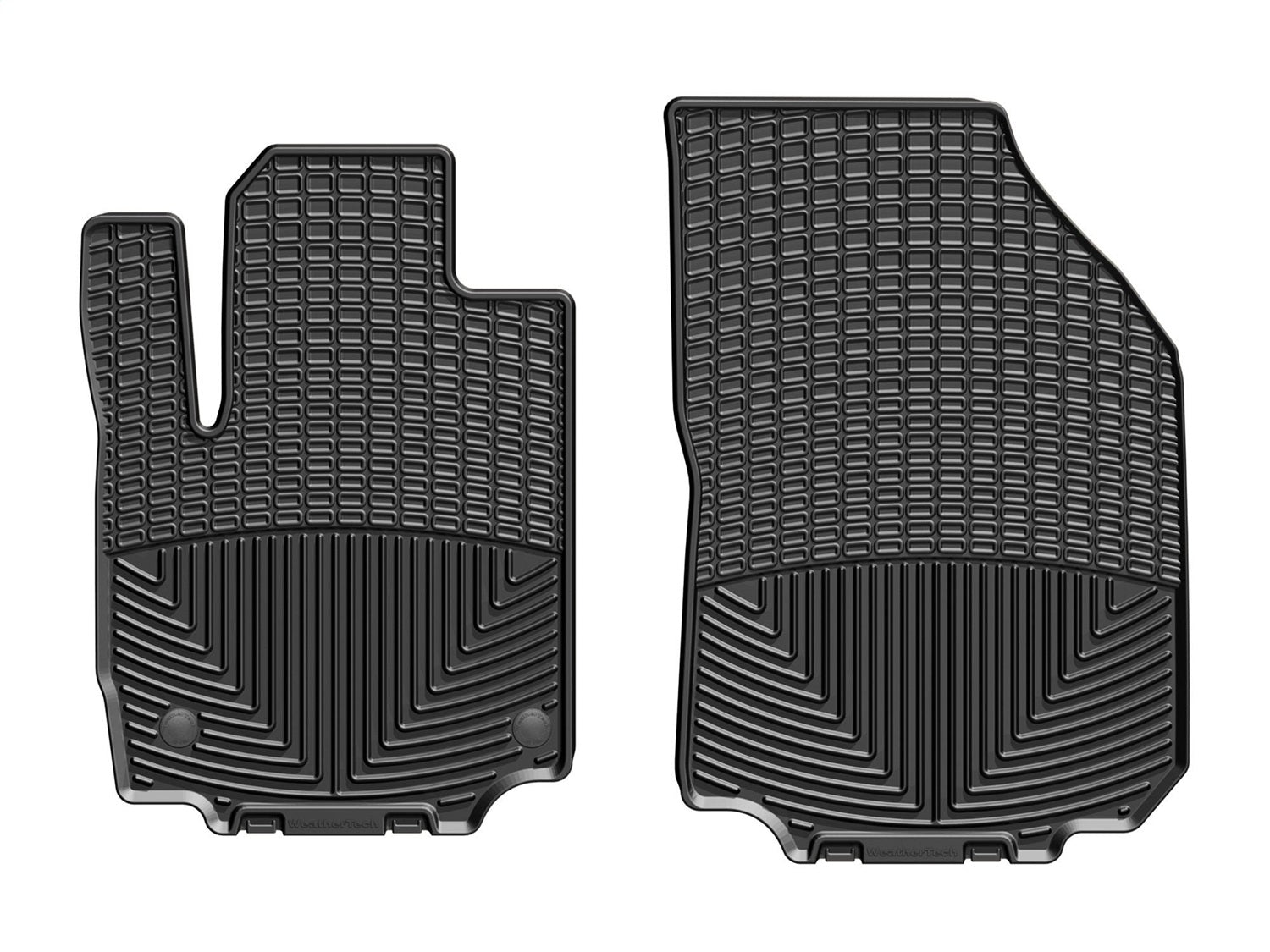 Weathertech W472 All Weather Floor Mats; Black; Front; Weathertech W472