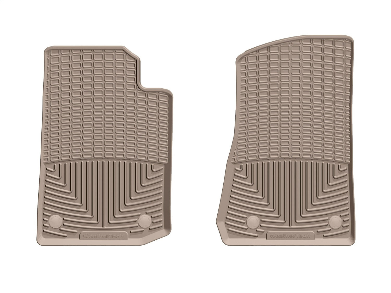 Weathertech W475TN All Weather Floor Mats; Tan; Front; Weathertech W475TN
