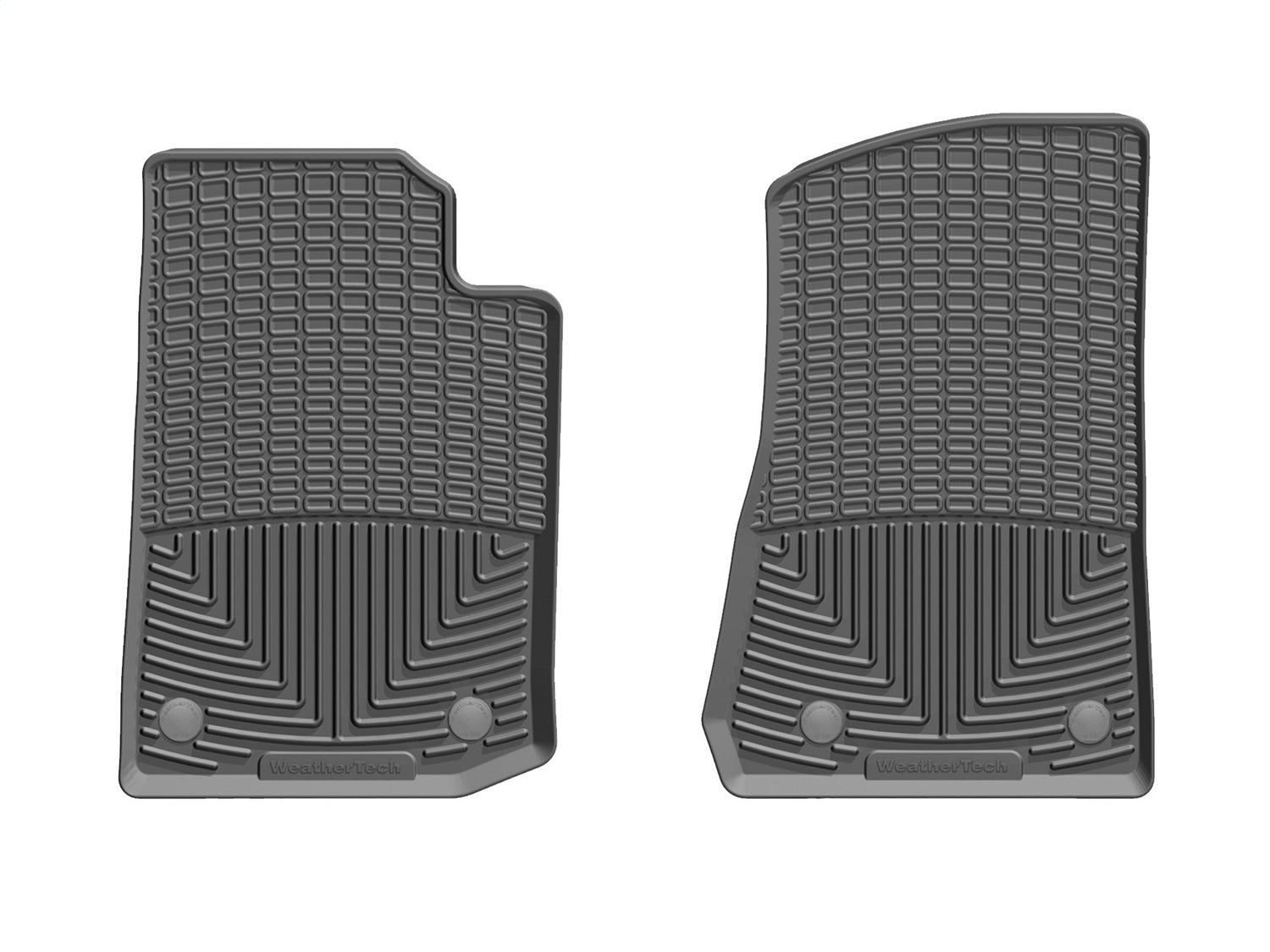 Weathertech W475 All Weather Floor Mats; Black; Front; Weathertech W475