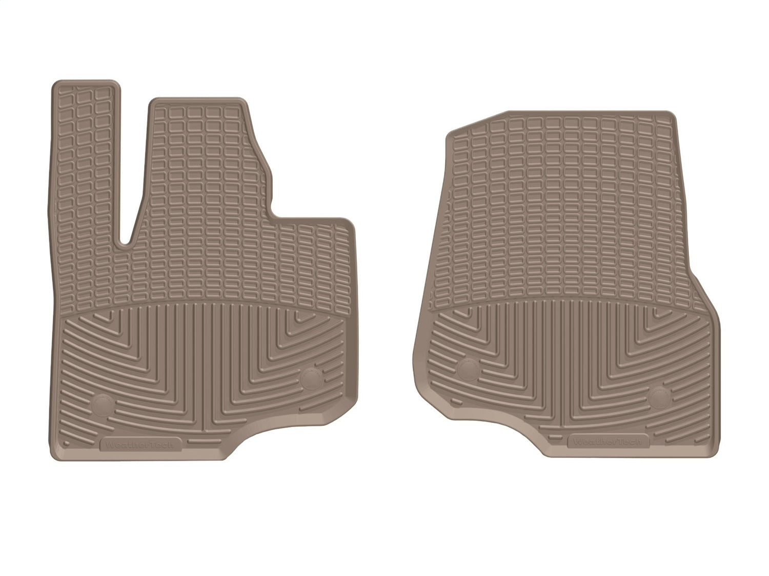 Weathertech W477TN All Weather Floor Mats; Tan; Front; Weathertech W477TN