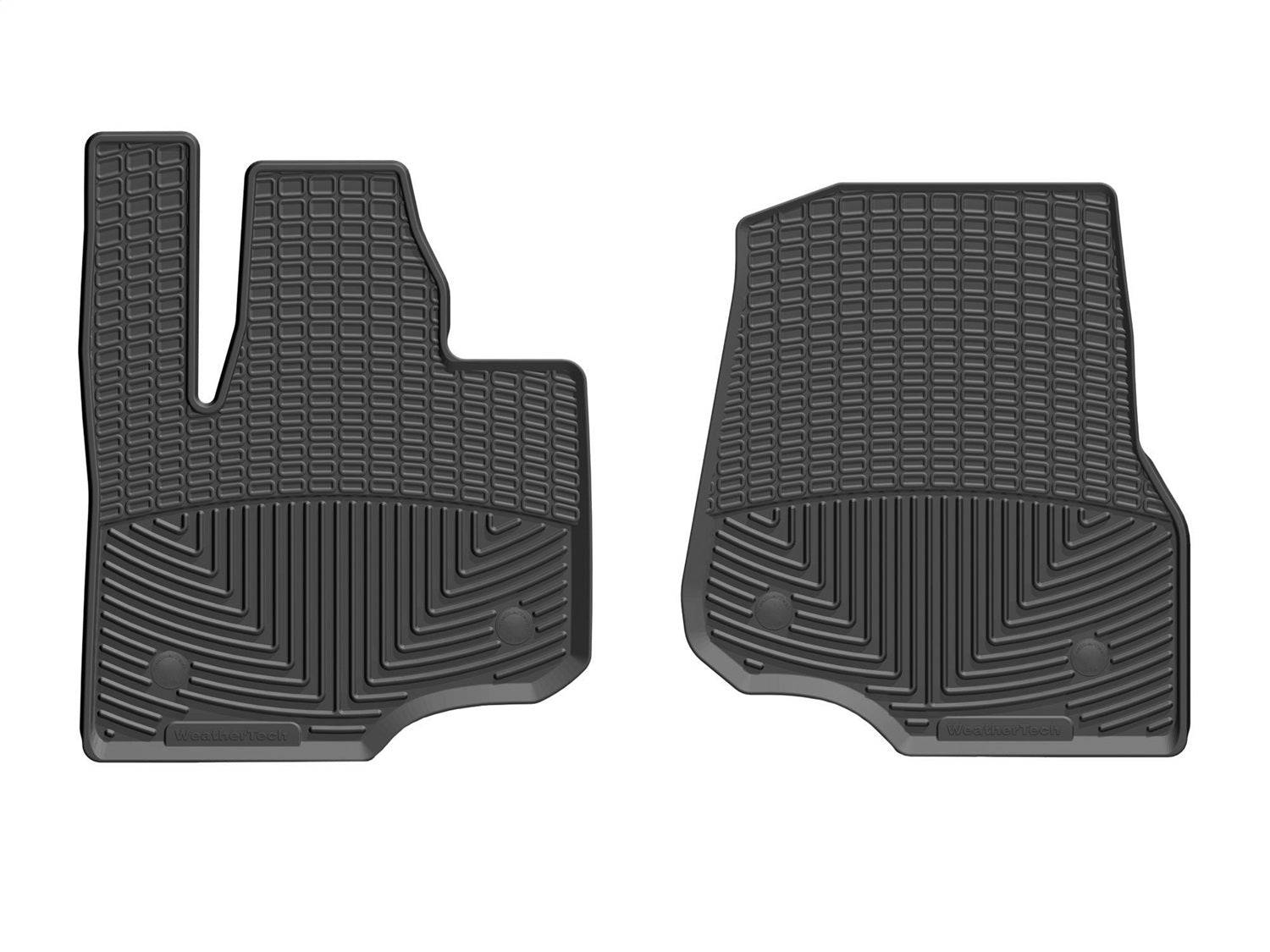 Weathertech W477 All Weather Floor Mats; Black; Front; Weathertech W477