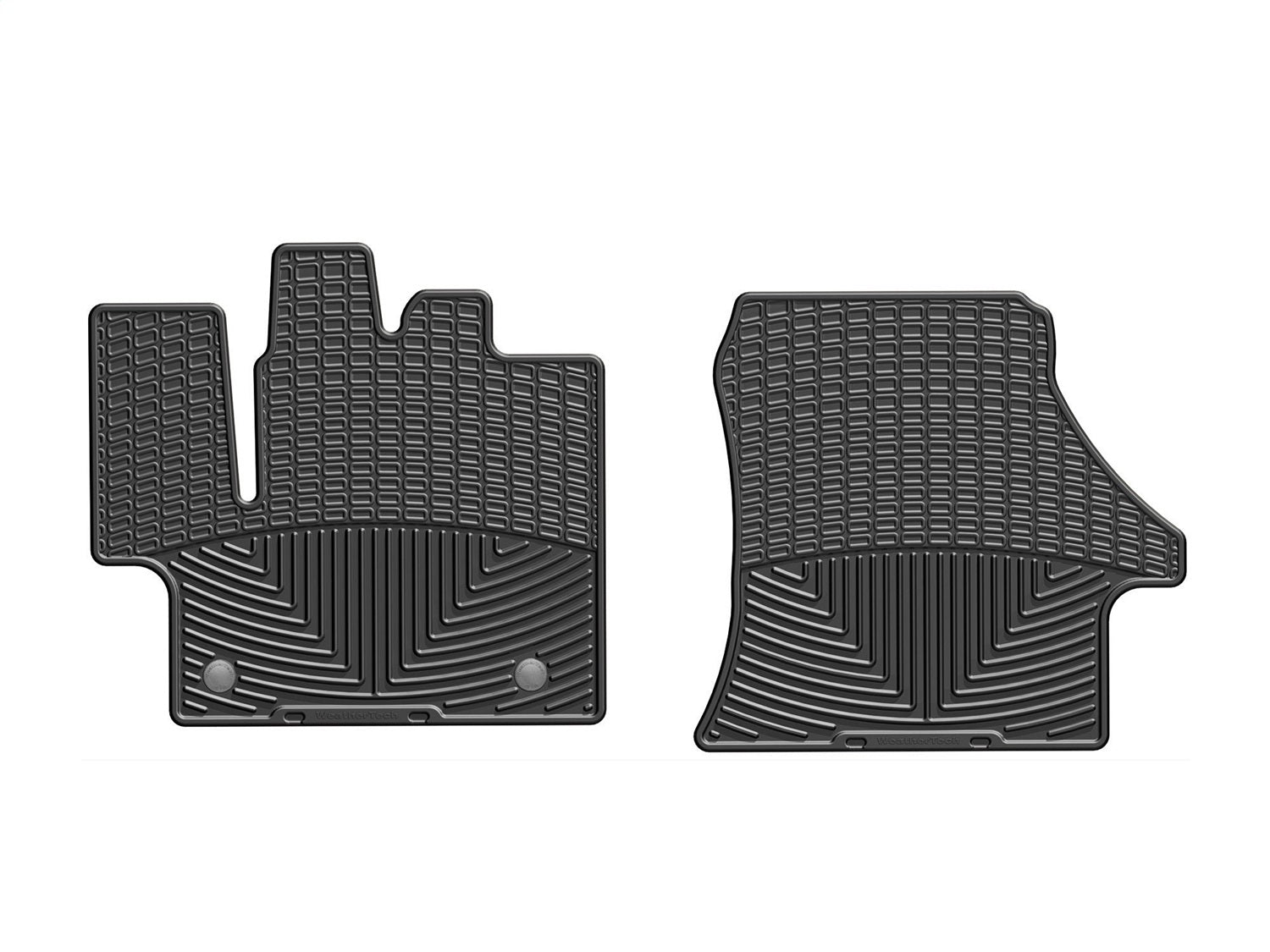 Weathertech W482 All Weather Floor Mats; Black; Front; Weathertech W482