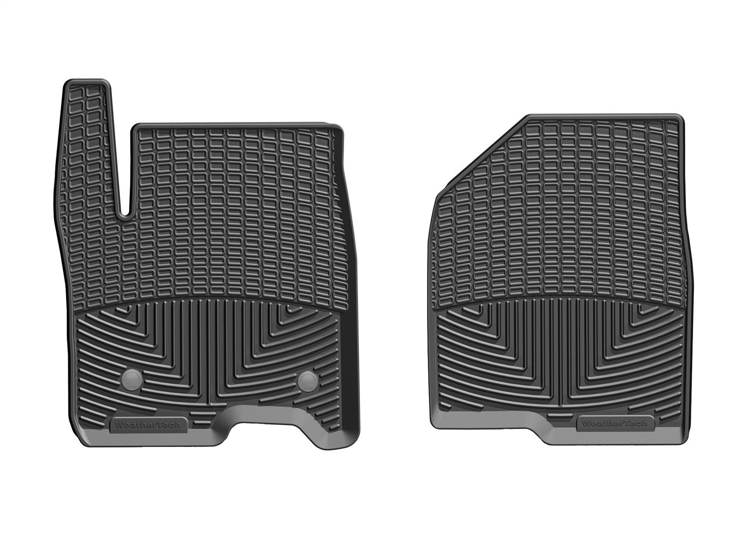Weathertech W489 All Weather Floor Mats; Black; Front; Weathertech W489