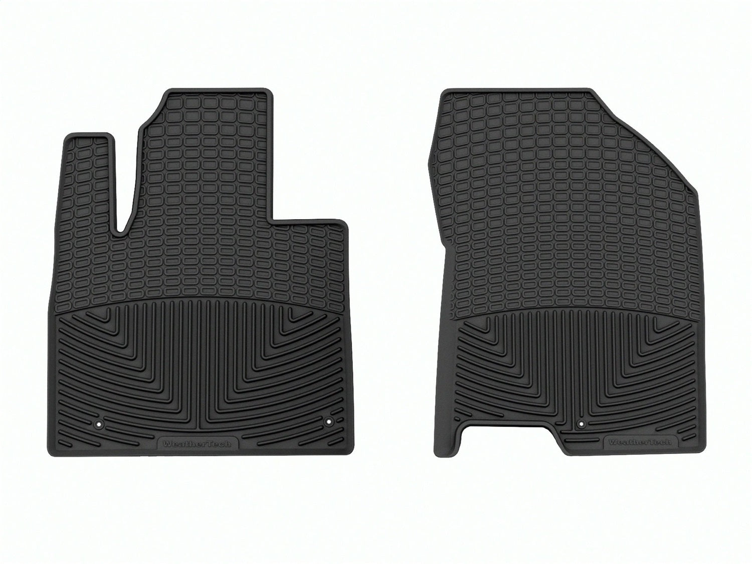 Weathertech W495 All Weather Floor Mats; Black; Front; Weathertech W495