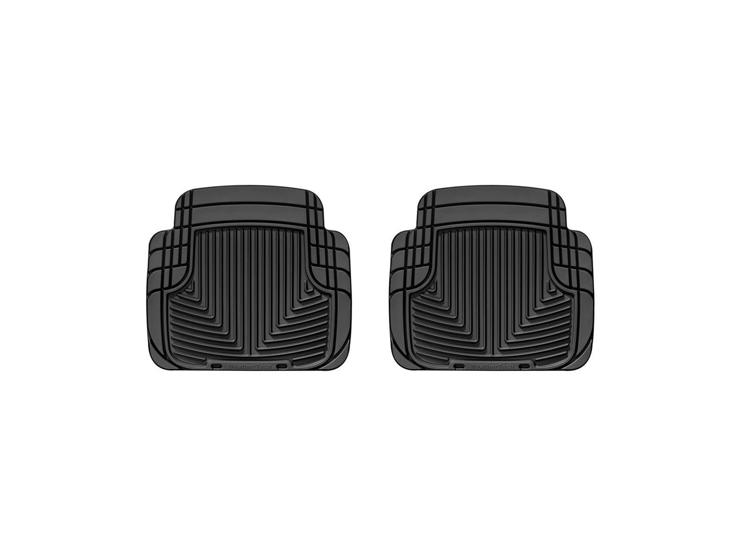 Weathertech W50 All Weather Floor Mats; Black; Rear; Weathertech W50