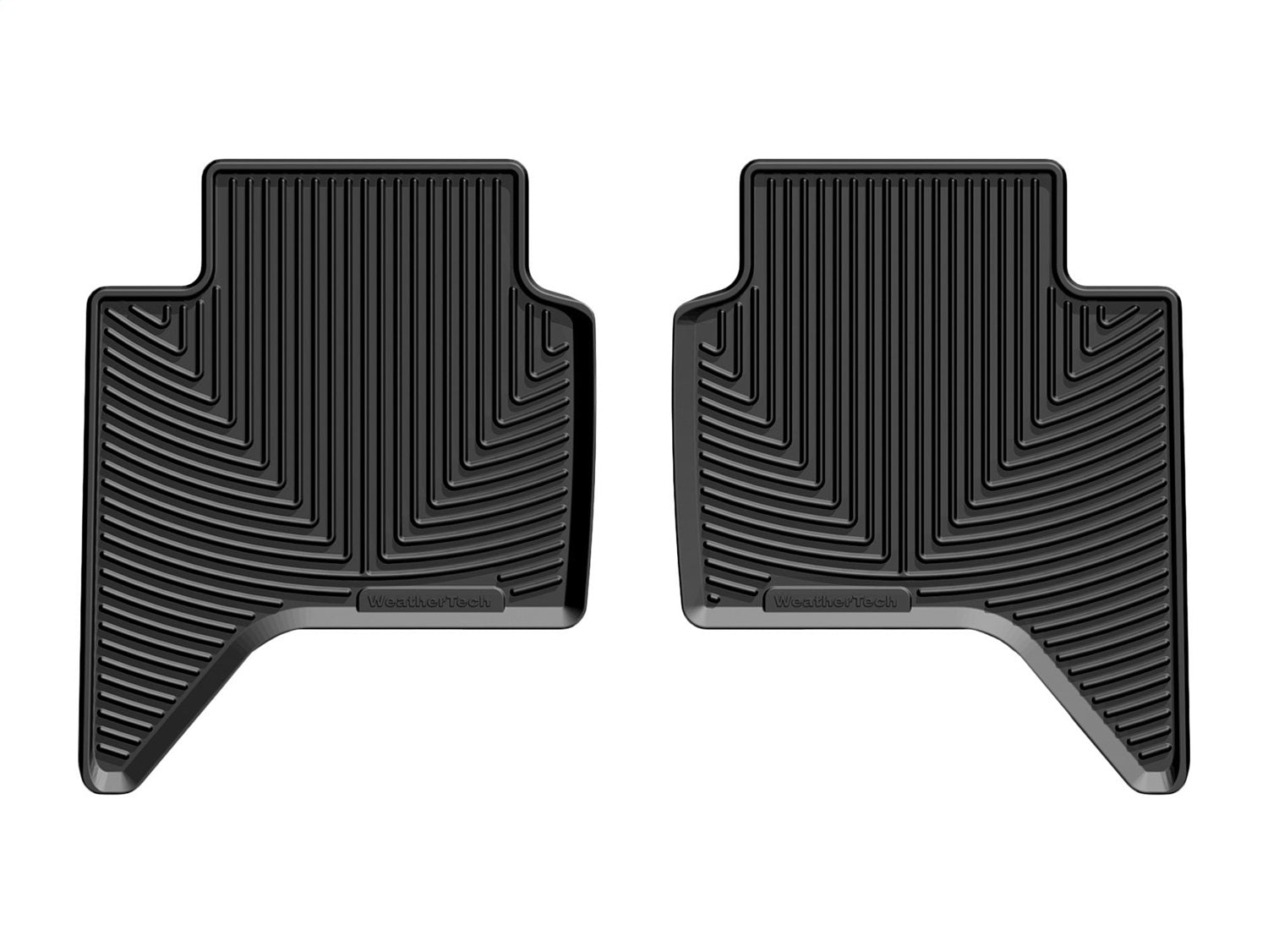 Weathertech W520 All Weather Floor Mats; Black; Rear; Weathertech W520