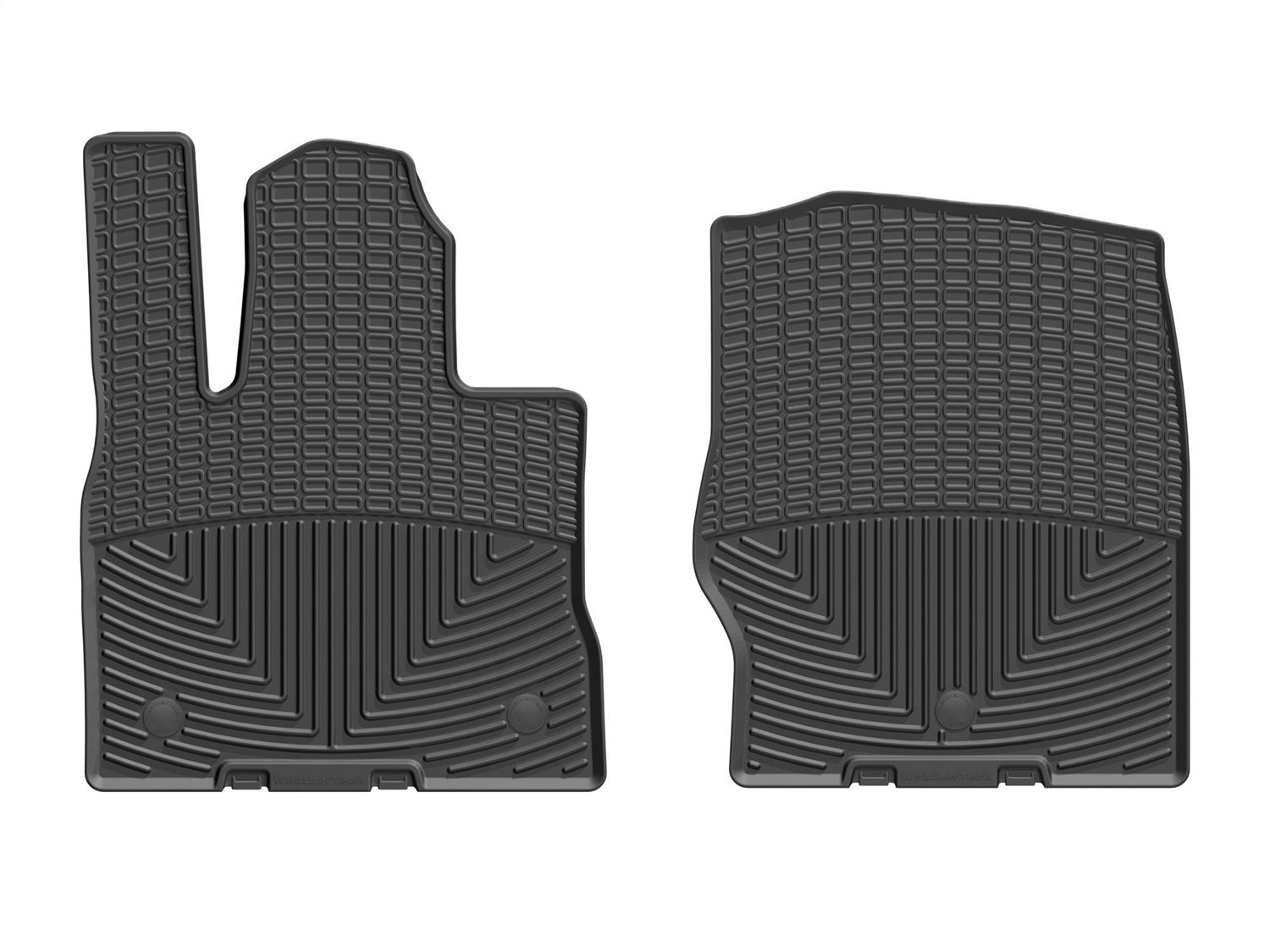 Weathertech W526 All Weather Floor Mats; Black; Front; Weathertech W526