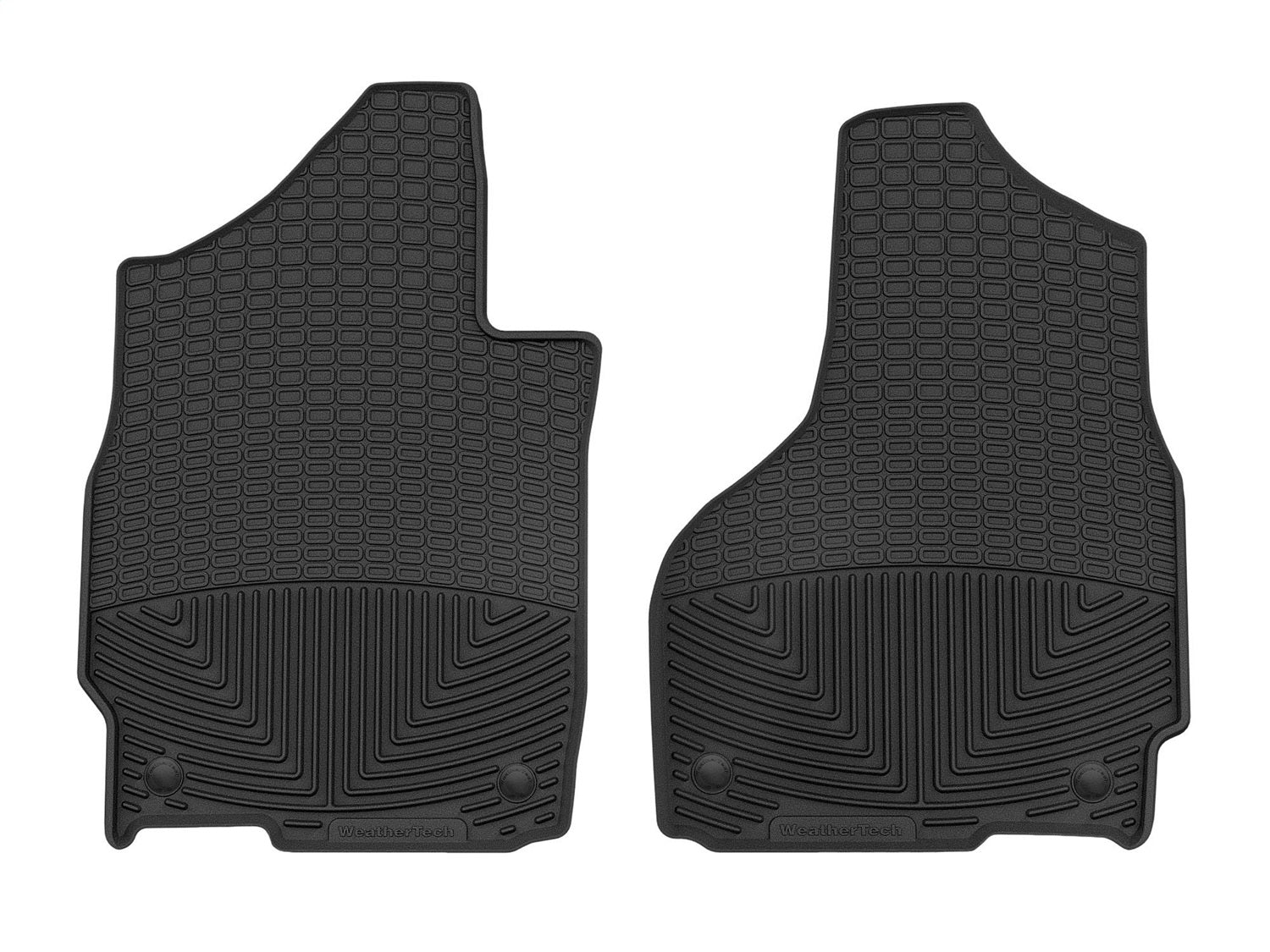 Weathertech W528 All Weather Floor Mats; Black; Front; Weathertech W528